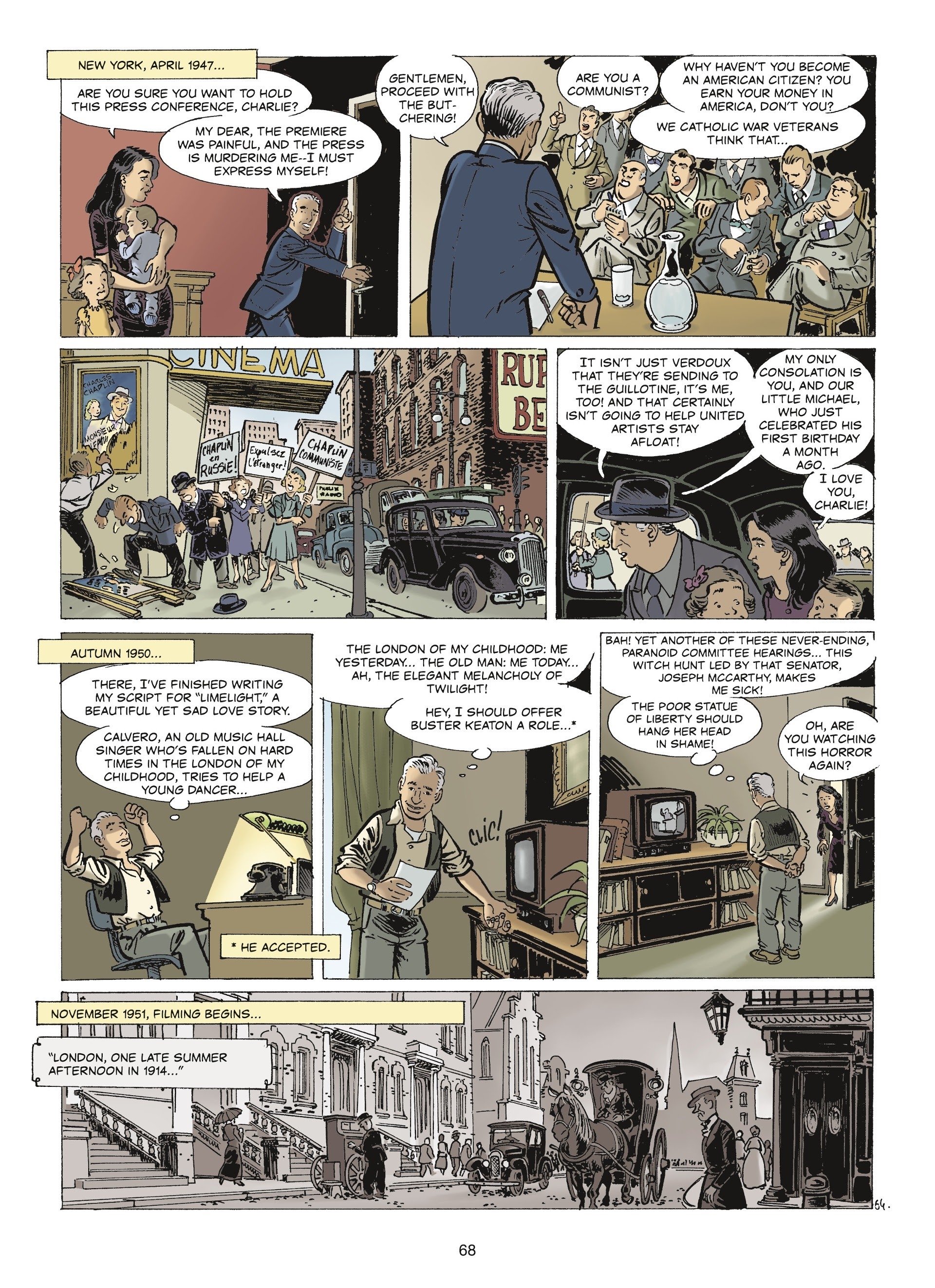 Read online The Stars of History: Charlie Chaplin comic -  Issue # TPB - 66