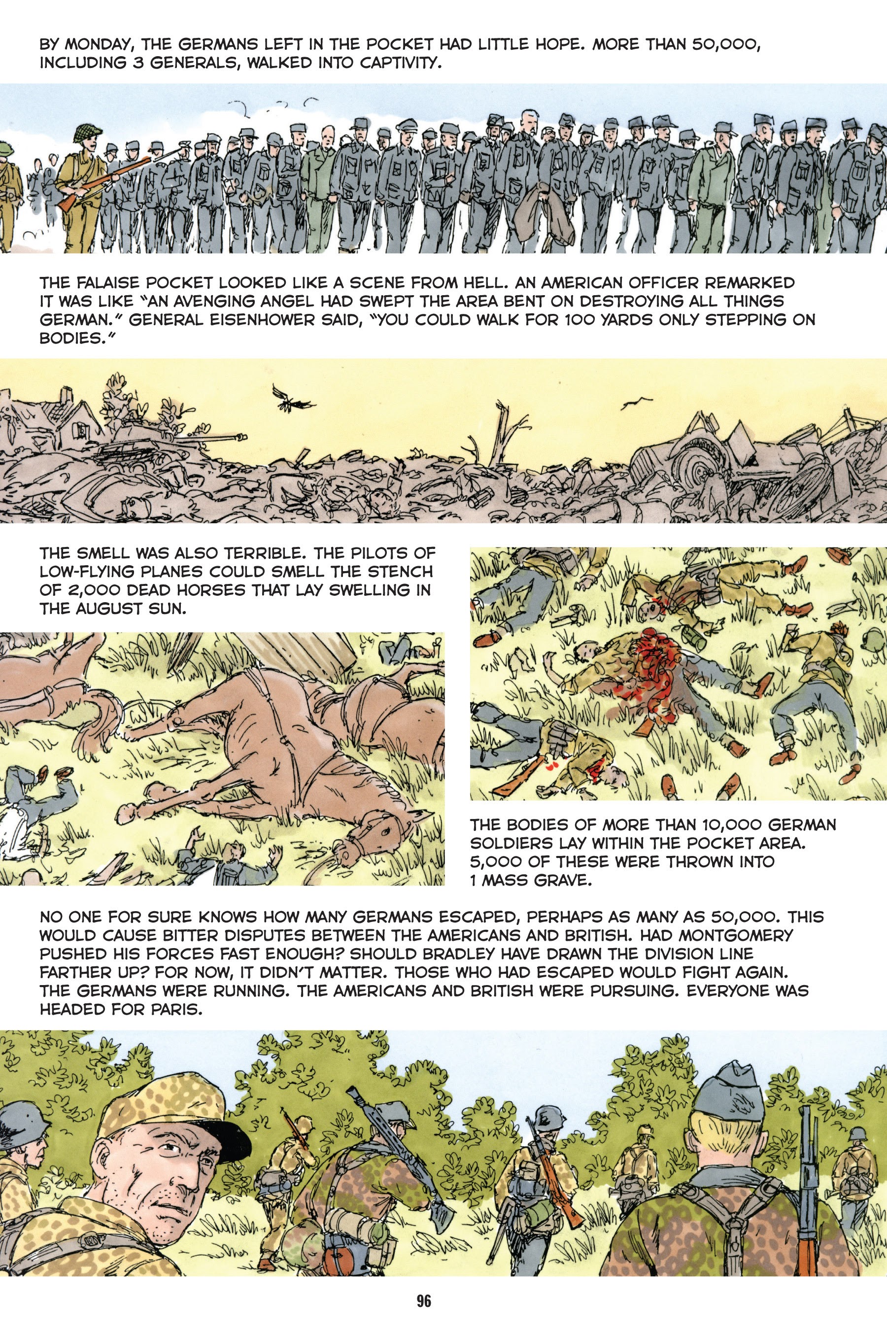 Read online Normandy: A Graphic History of D-Day, the Allied Invasion of Hitler's Fortress Europe comic -  Issue # TPB - 97