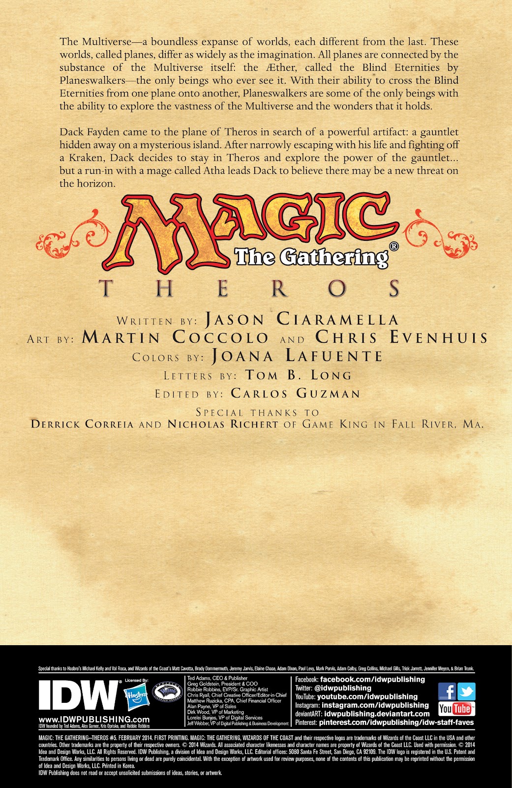 Magic: The Gathering - Theros issue 5 - Page 2