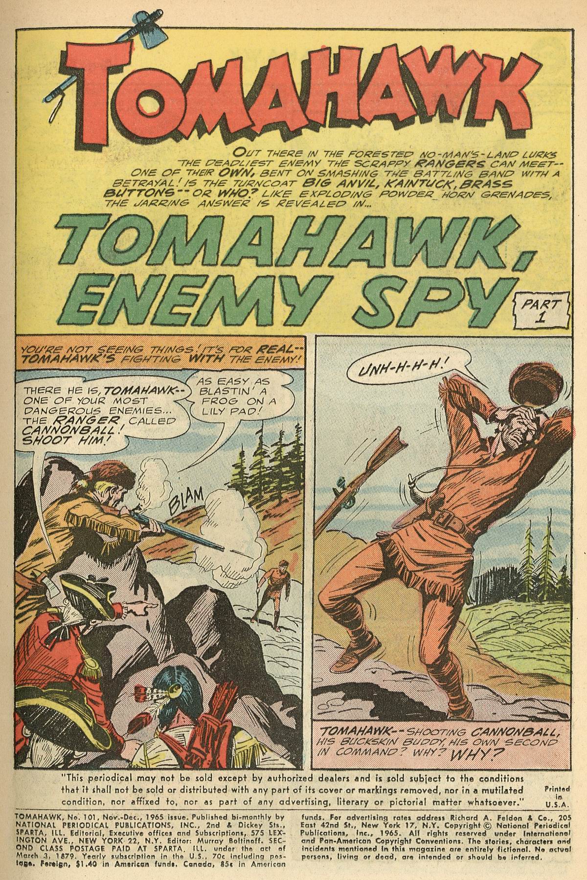 Read online Tomahawk comic -  Issue #101 - 3