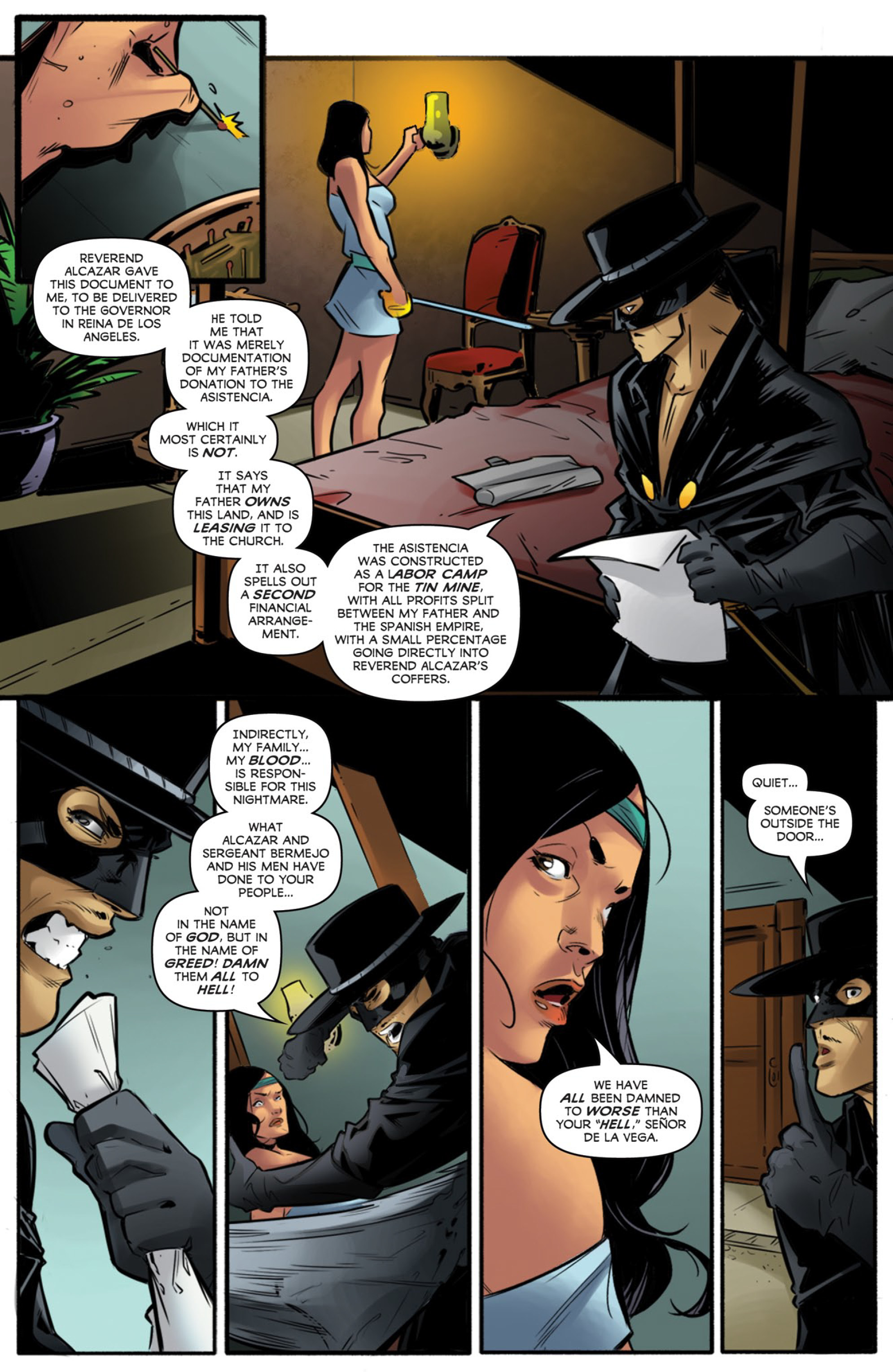 Read online Zorro: Sacrilege comic -  Issue #4 - 12