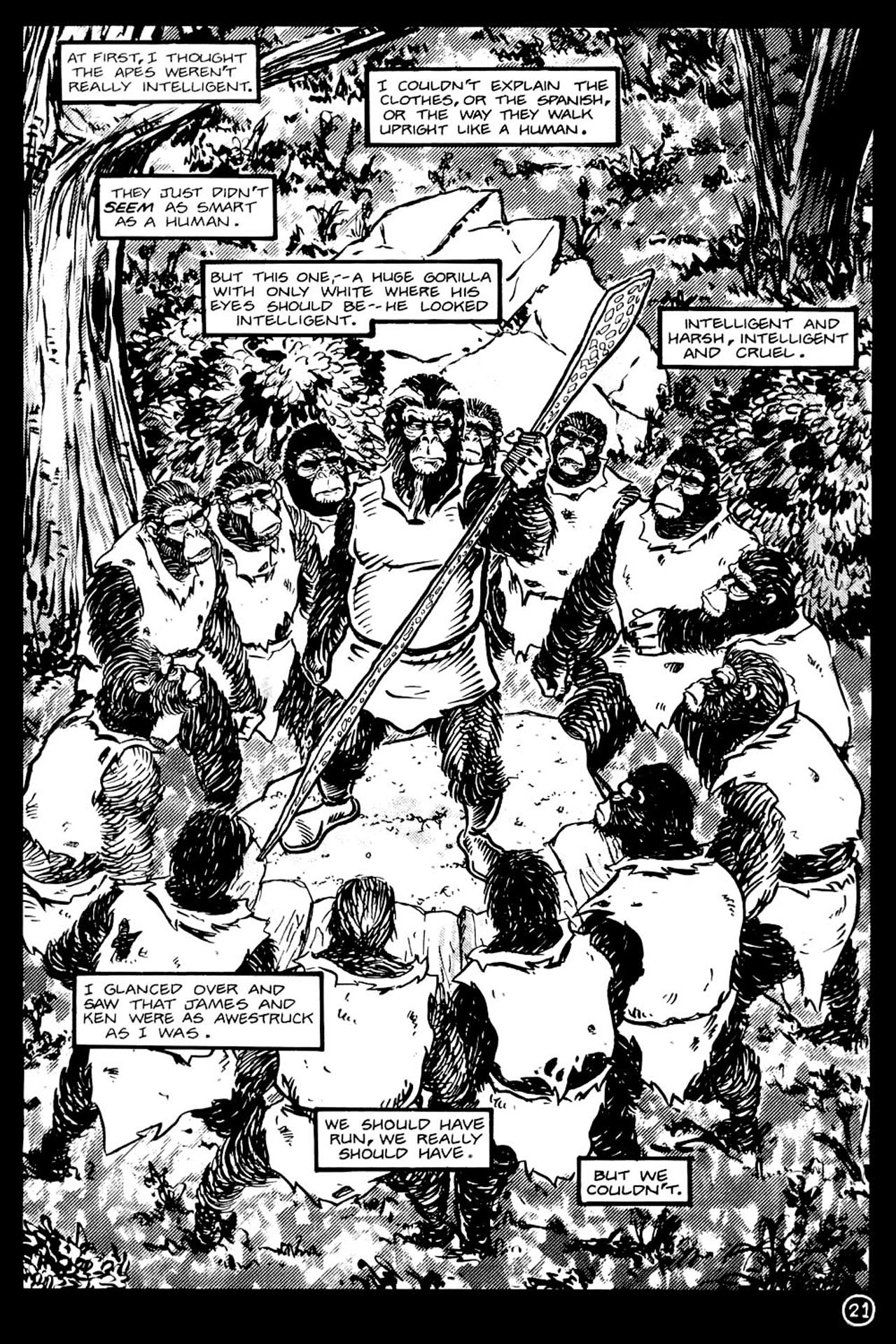 Read online Planet of the Apes (1990) comic -  Issue #14 - 23