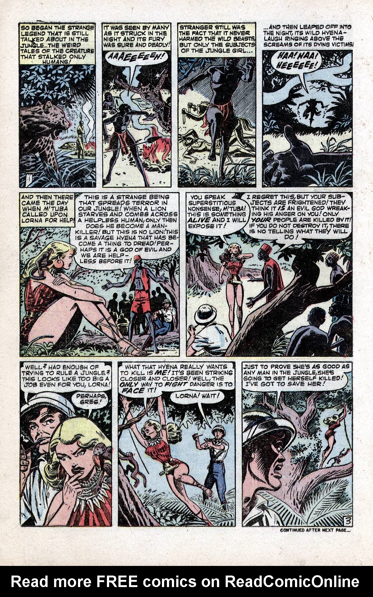 Read online Lorna, The Jungle Girl comic -  Issue #7 - 12