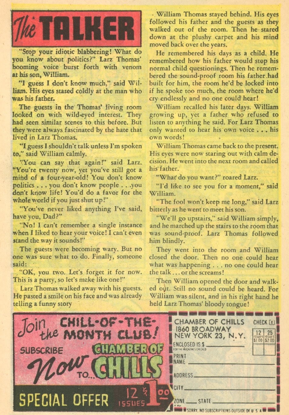 Read online Chamber of Chills (1951) comic -  Issue #20 - 26