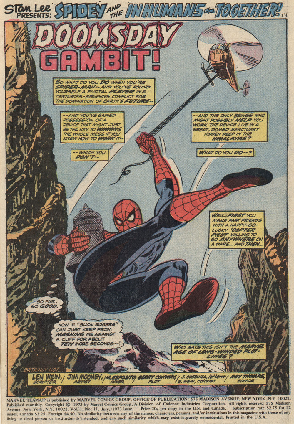 Read online Marvel Team-Up (1972) comic -  Issue #11 - 2