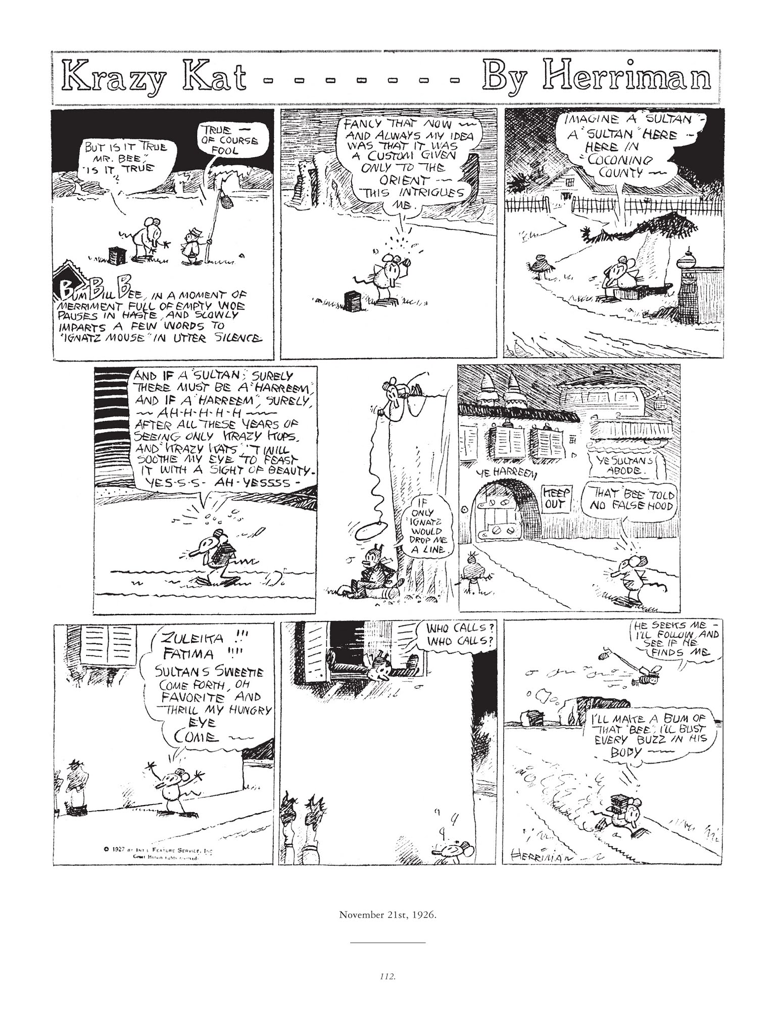 Read online Krazy & Ignatz comic -  Issue # TPB 4 - 113