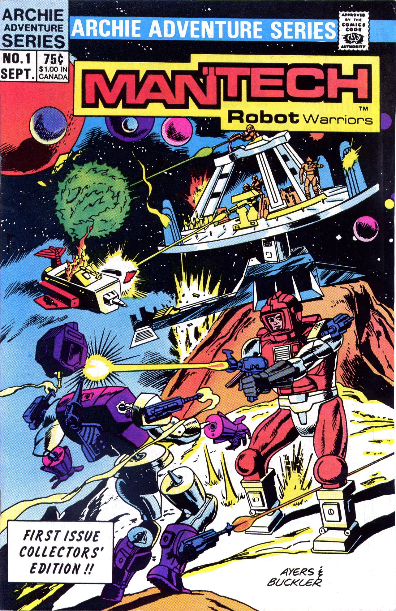 Read online ManTech Robot Warriors comic -  Issue #1 - 1