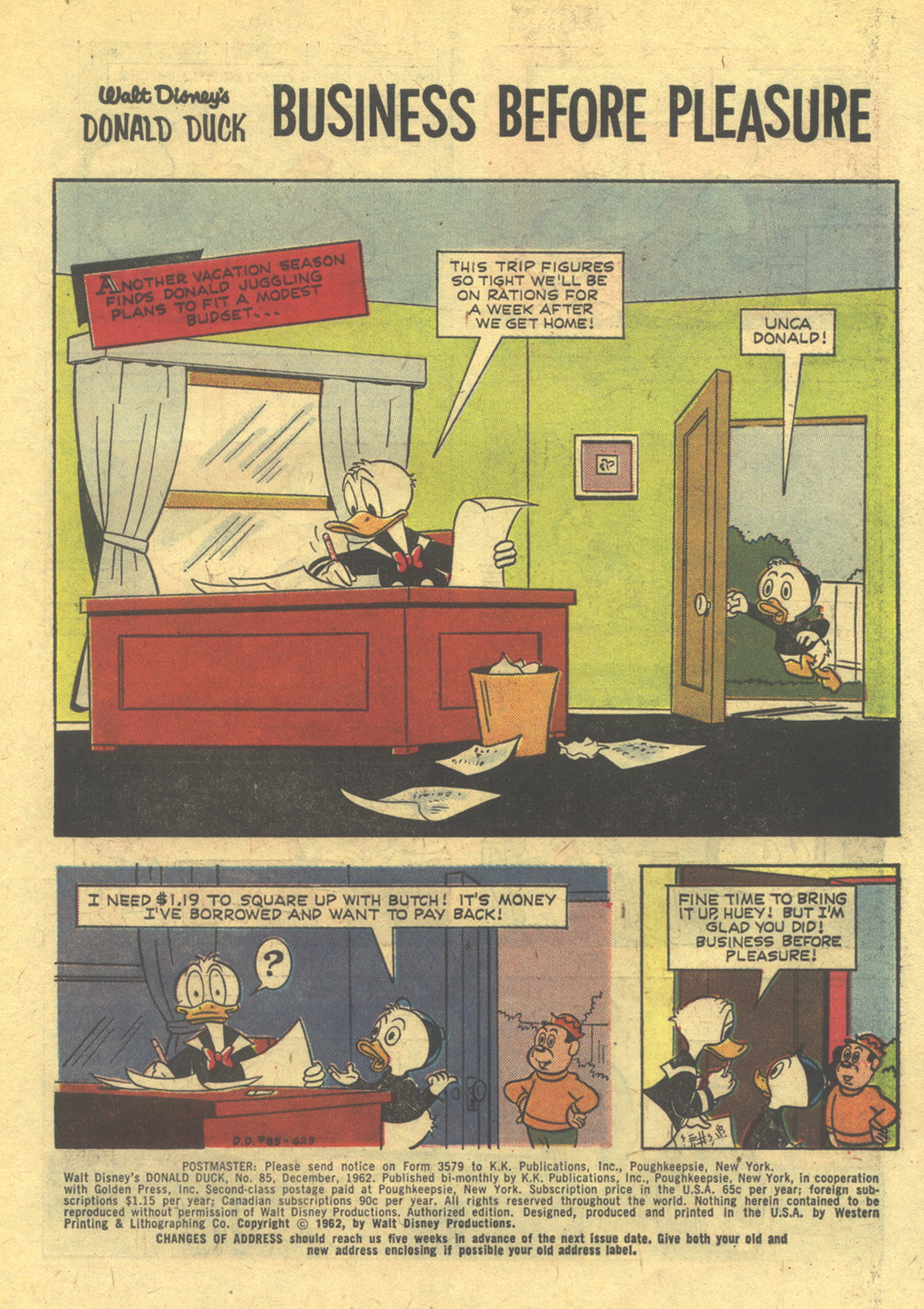 Read online Walt Disney's Donald Duck (1952) comic -  Issue #85 - 3