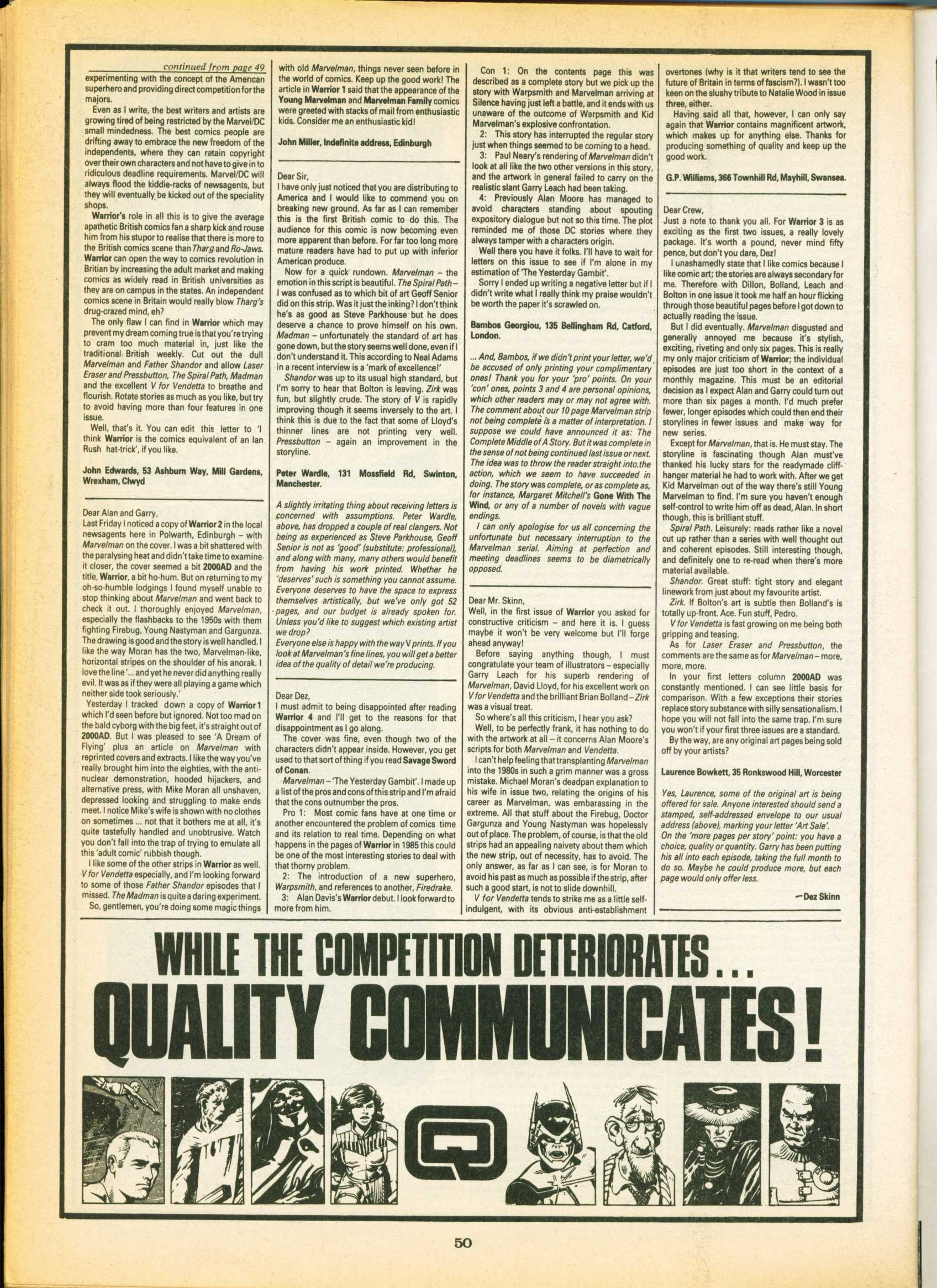 Read online Warrior comic -  Issue #7 - 50