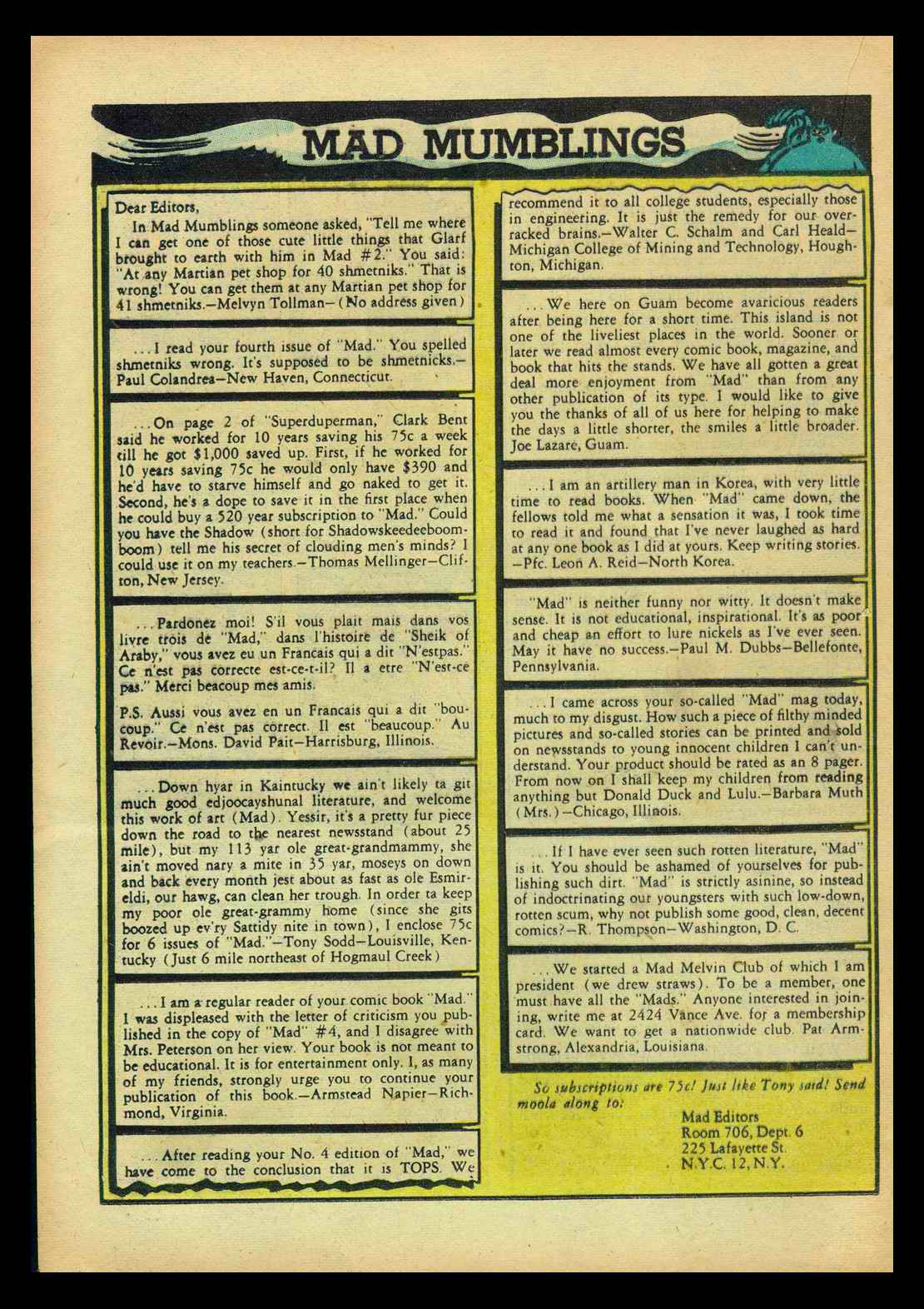 Read online MAD comic -  Issue #6 - 20