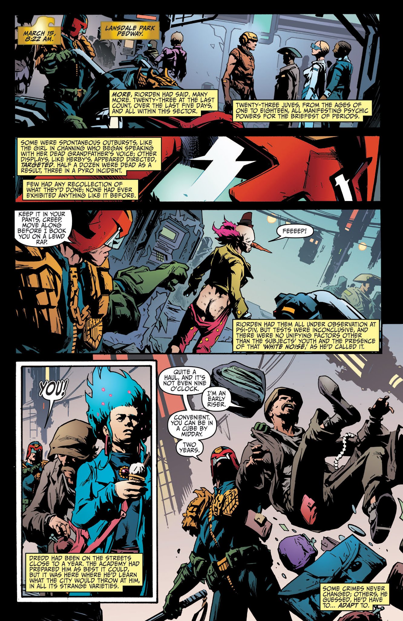 Read online Judge Dredd: Year One comic -  Issue #1 - 20