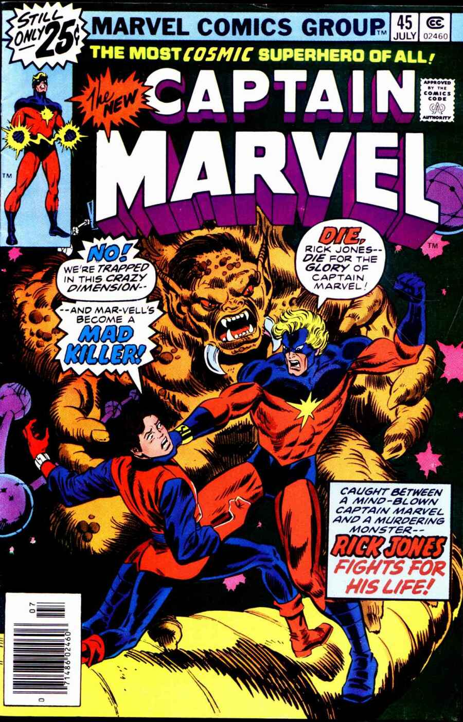 Read online Captain Marvel (1968) comic -  Issue #45 - 1