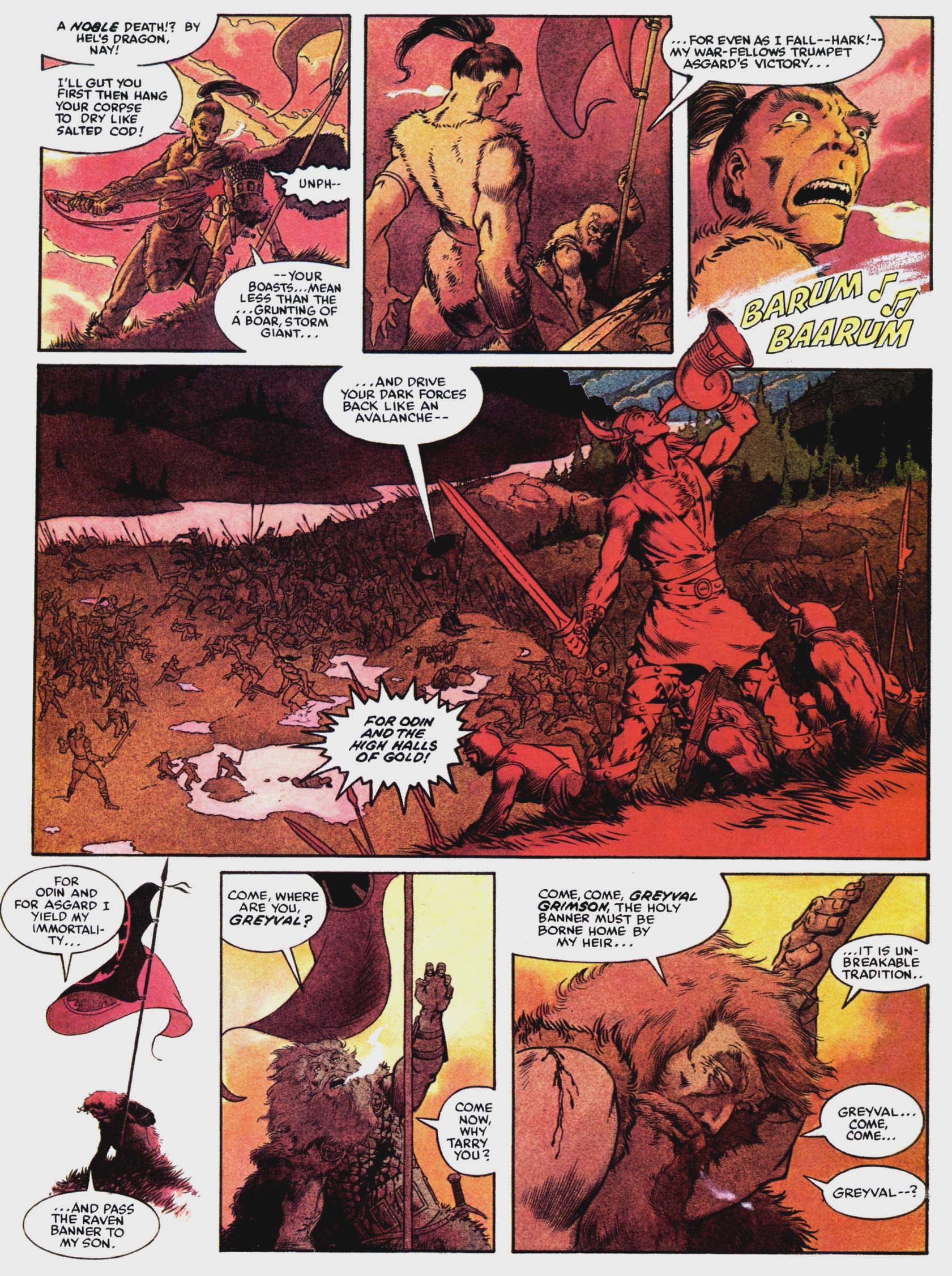 Read online Marvel Graphic Novel comic -  Issue #15 - The Raven Banner - 5