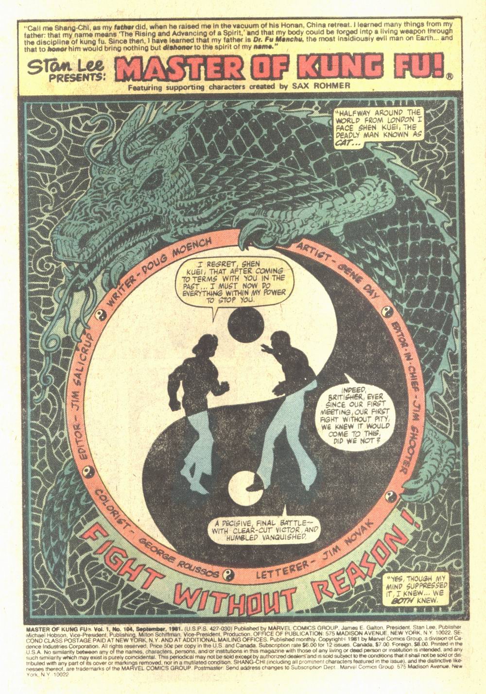 Read online Master of Kung Fu (1974) comic -  Issue #104 - 2