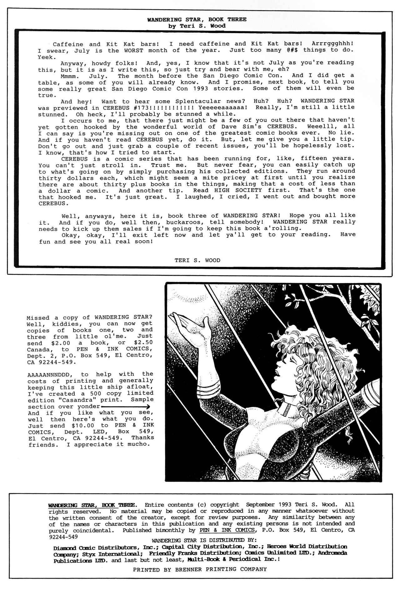 Read online Wandering Star comic -  Issue #3 - 2