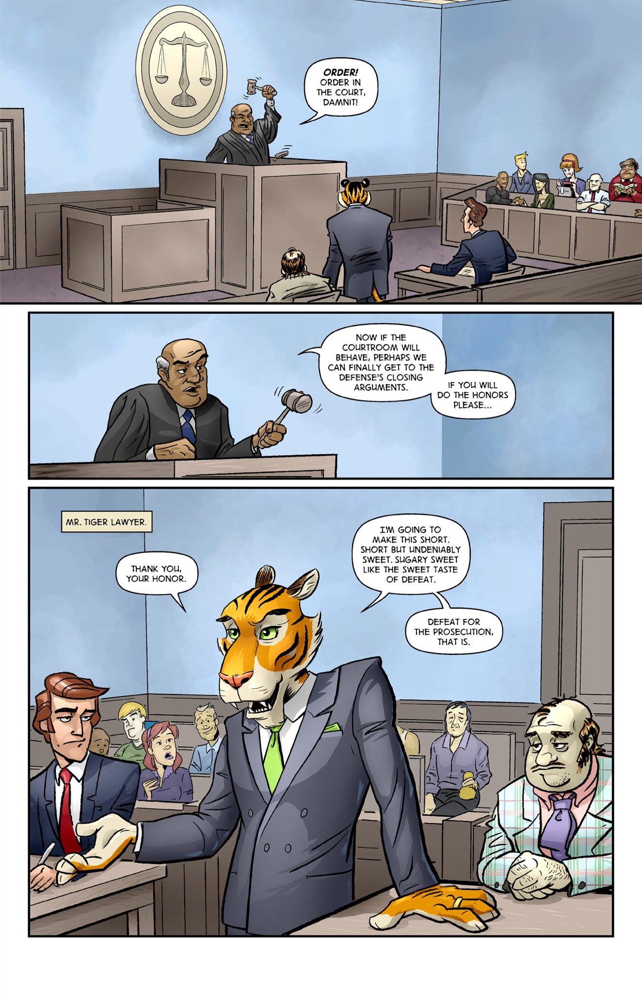 Read online Tiger Lawyer comic -  Issue #1 - 3