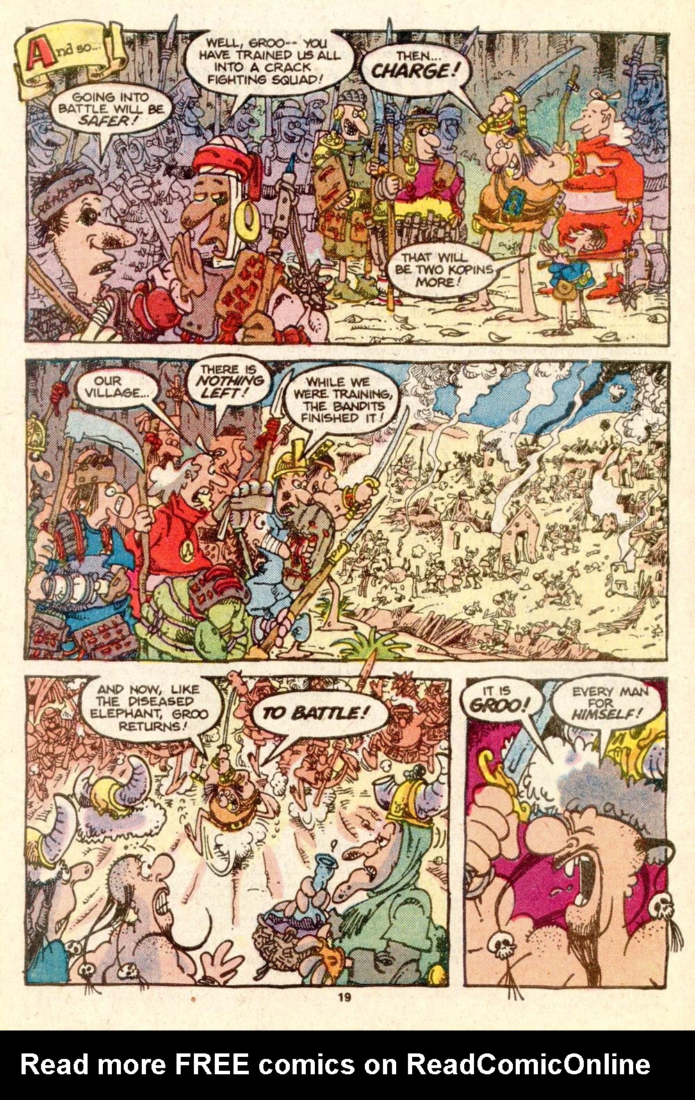 Read online Sergio Aragonés Groo the Wanderer comic -  Issue #25 - 19