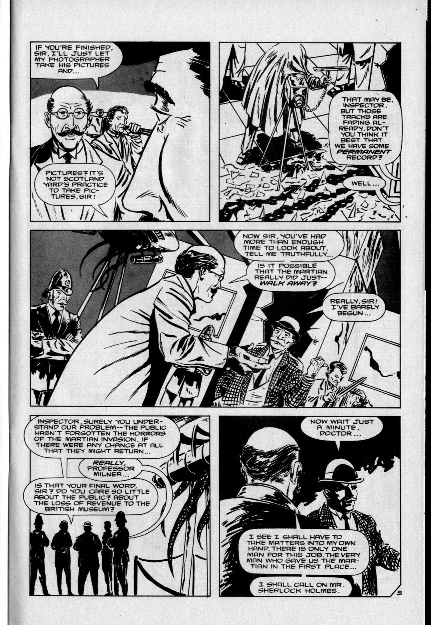 Read online Sherlock Holmes in the Case of the Missing Martian comic -  Issue #1 - 7