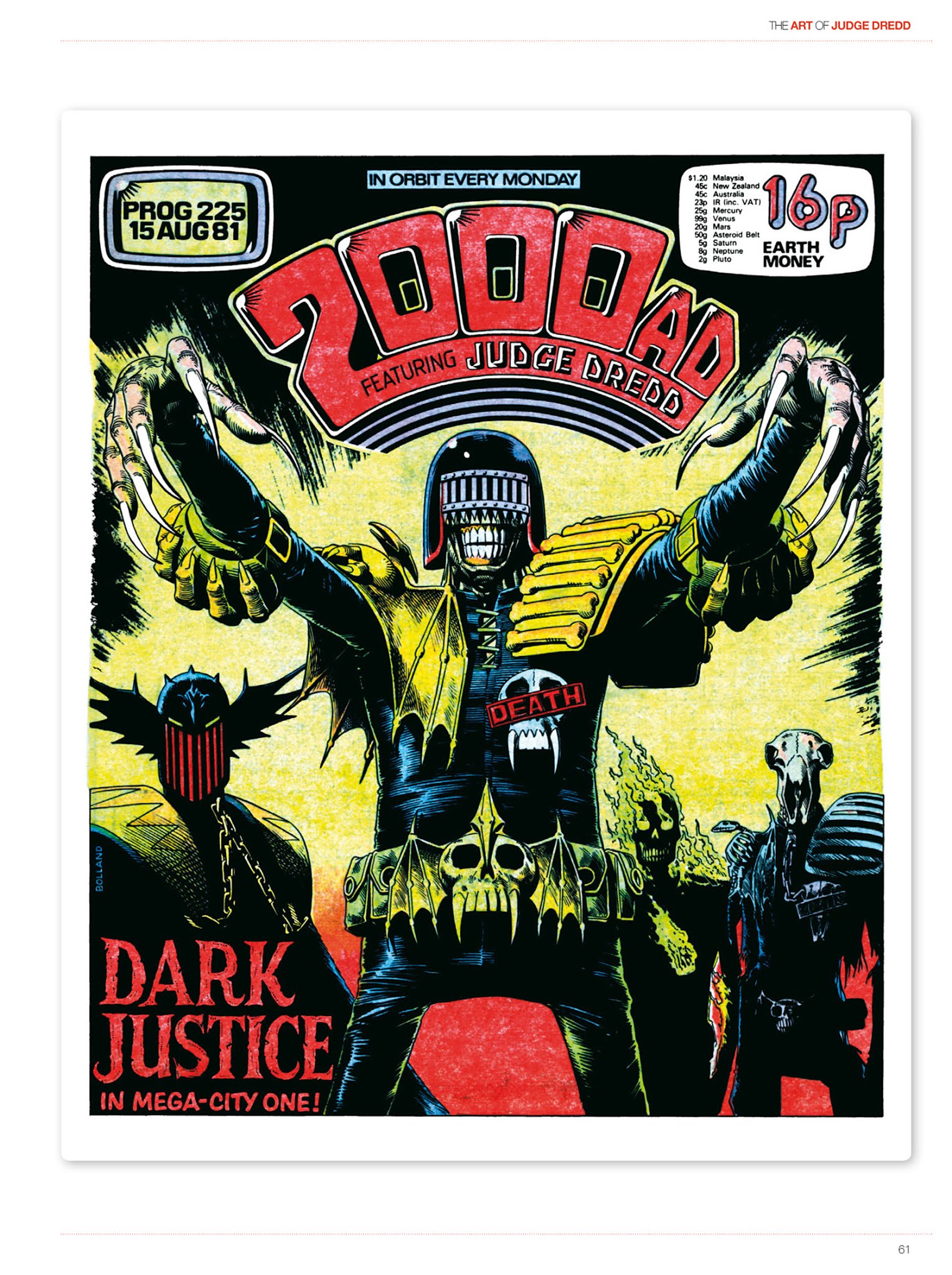 Read online The Art of Judge Dredd: Featuring 35 Years of Zarjaz Covers comic -  Issue # TPB (Part 1) - 61