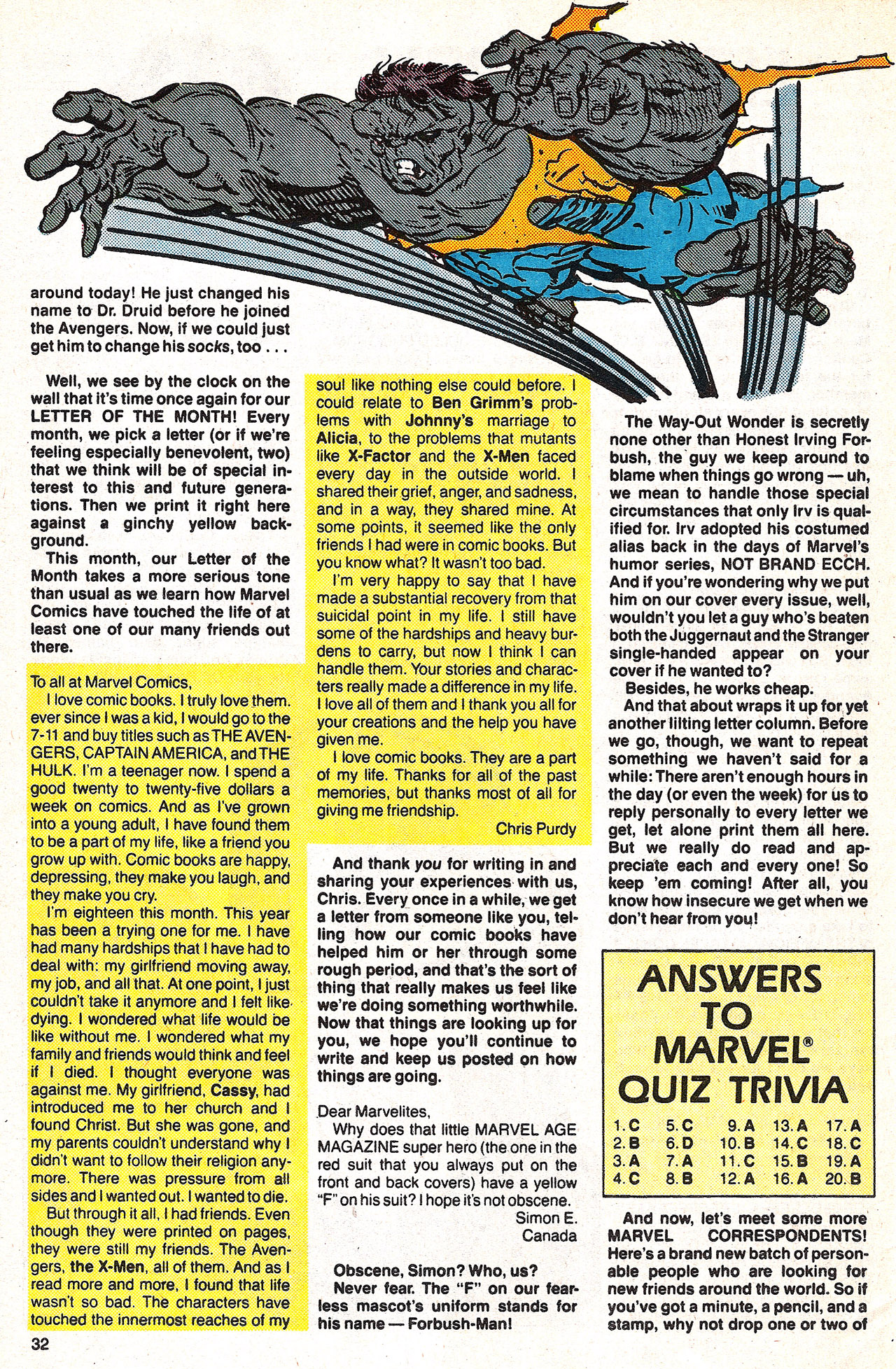 Read online Marvel Age comic -  Issue #65 - 32