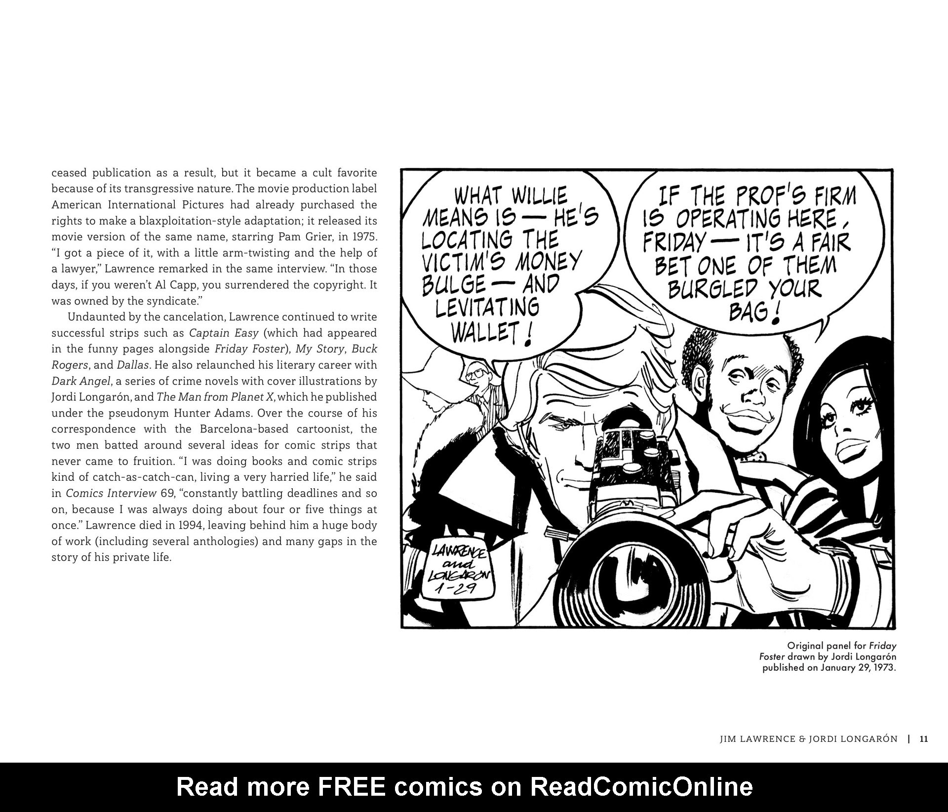 Read online Friday Foster: The Sunday Strips comic -  Issue # TPB (Part 1) - 12