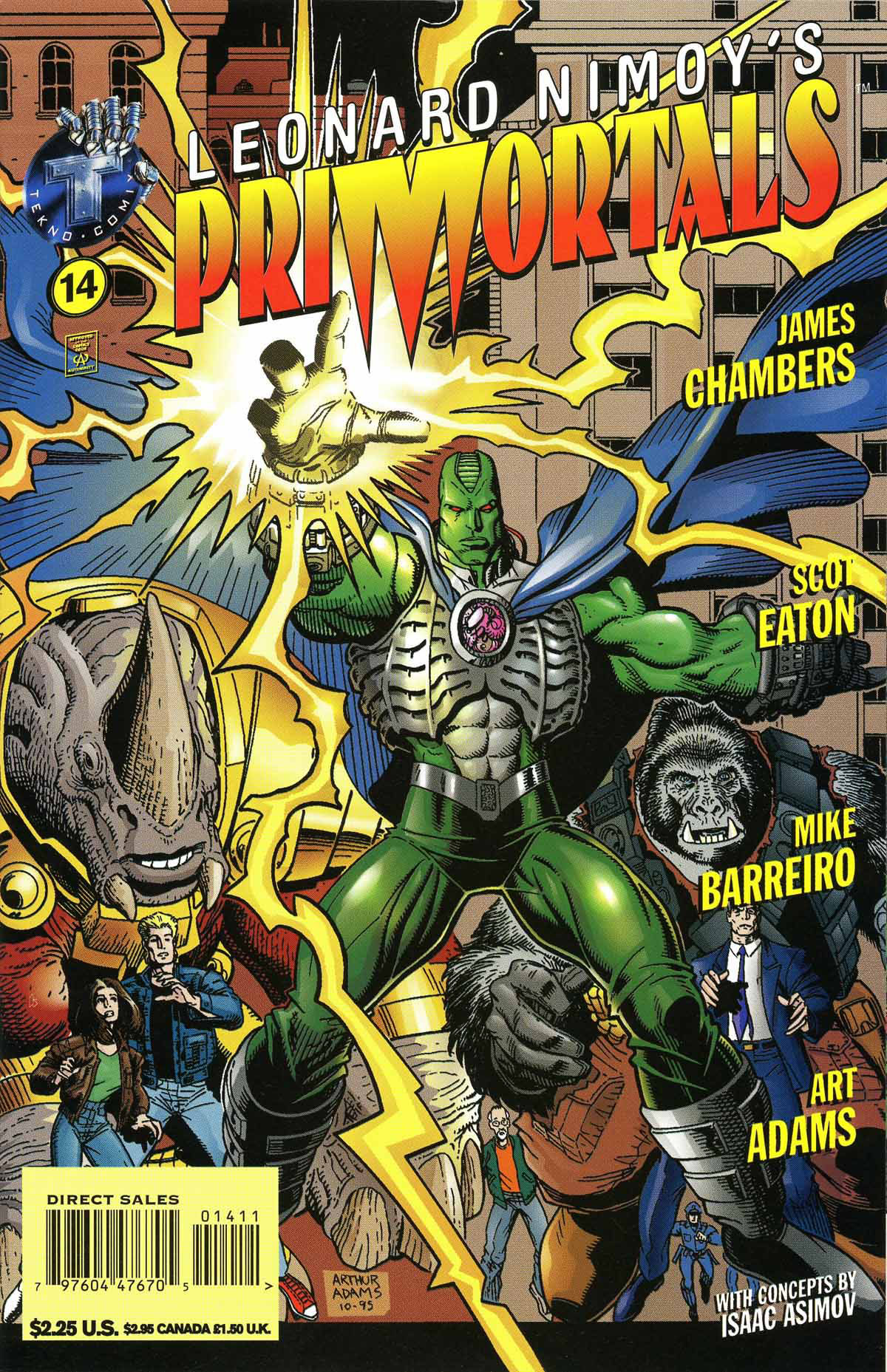 Read online Leonard Nimoy's Primortals (1995) comic -  Issue #14 - 1