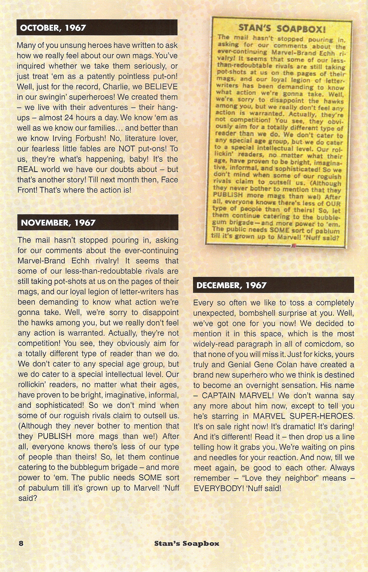 Read online Stan's Soapbox: The Collection comic -  Issue # TPB - 9