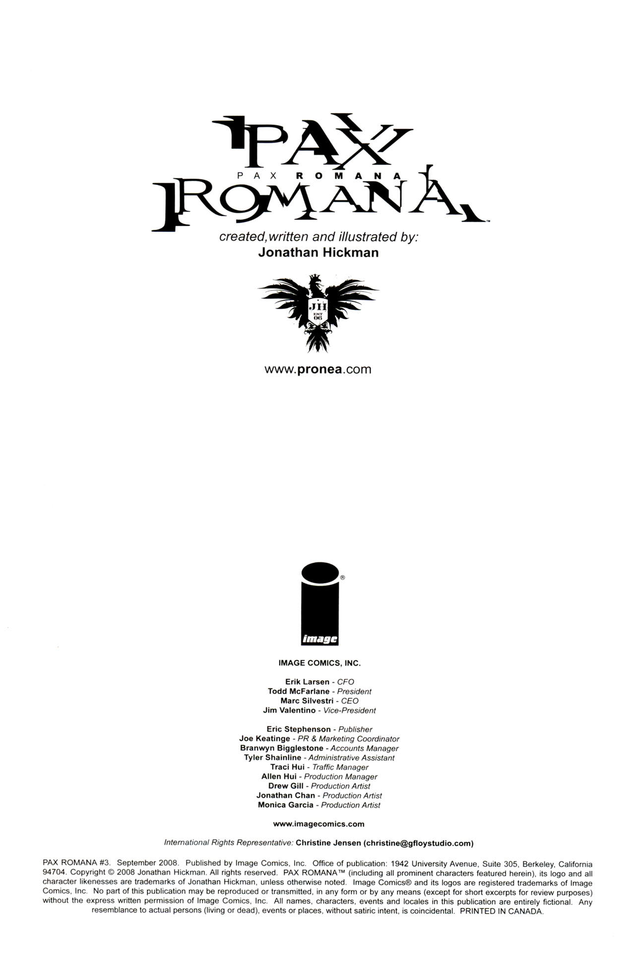 Read online Pax Romana comic -  Issue #3 - 2