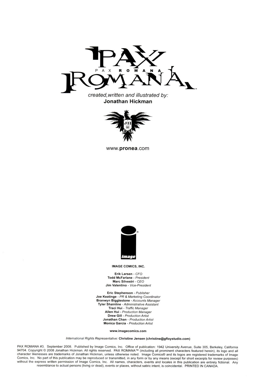 Pax Romana issue 3 - Page 2