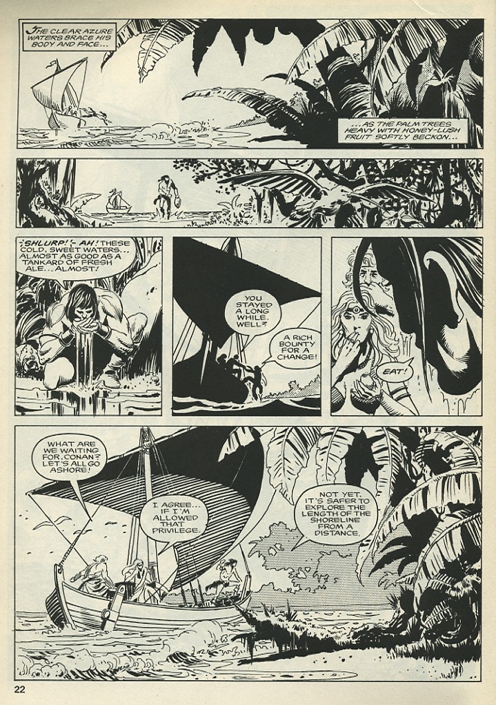 Read online The Savage Sword Of Conan comic -  Issue #136 - 21