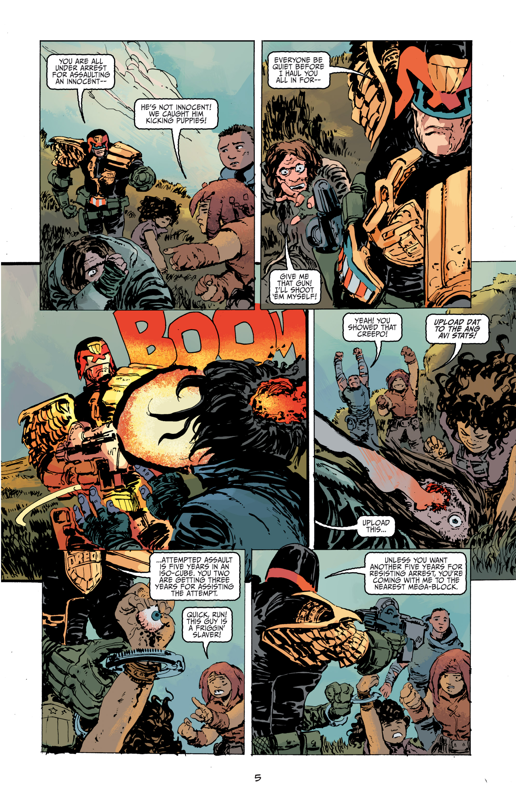 Read online Judge Dredd: The Blessed Earth comic -  Issue #8 - 32