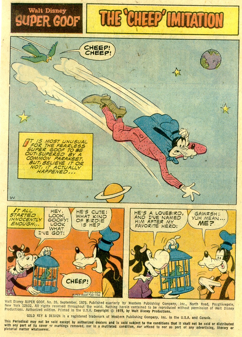Read online Super Goof comic -  Issue #35 - 3