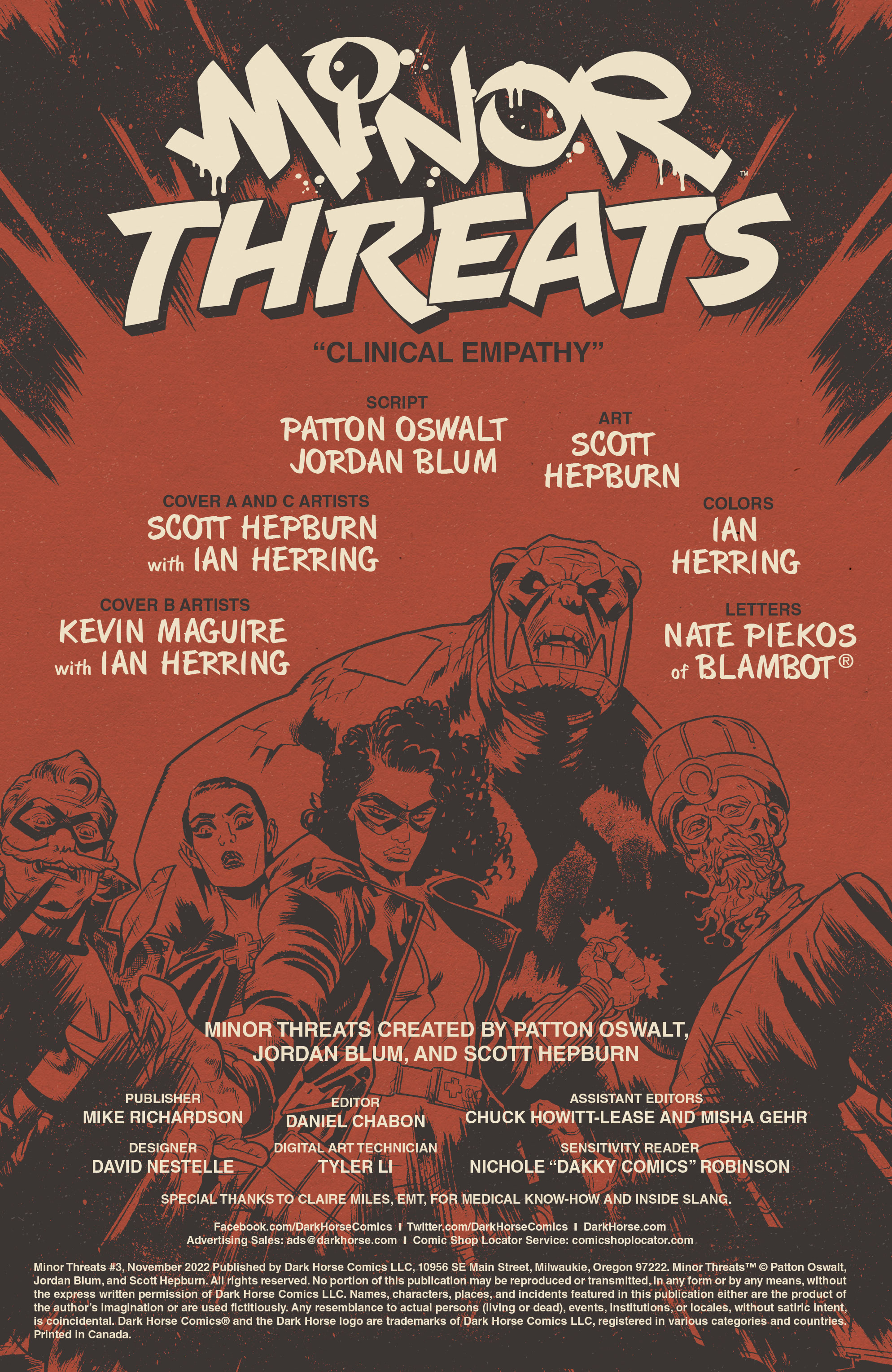 Read online Minor Threats comic -  Issue #3 - 2