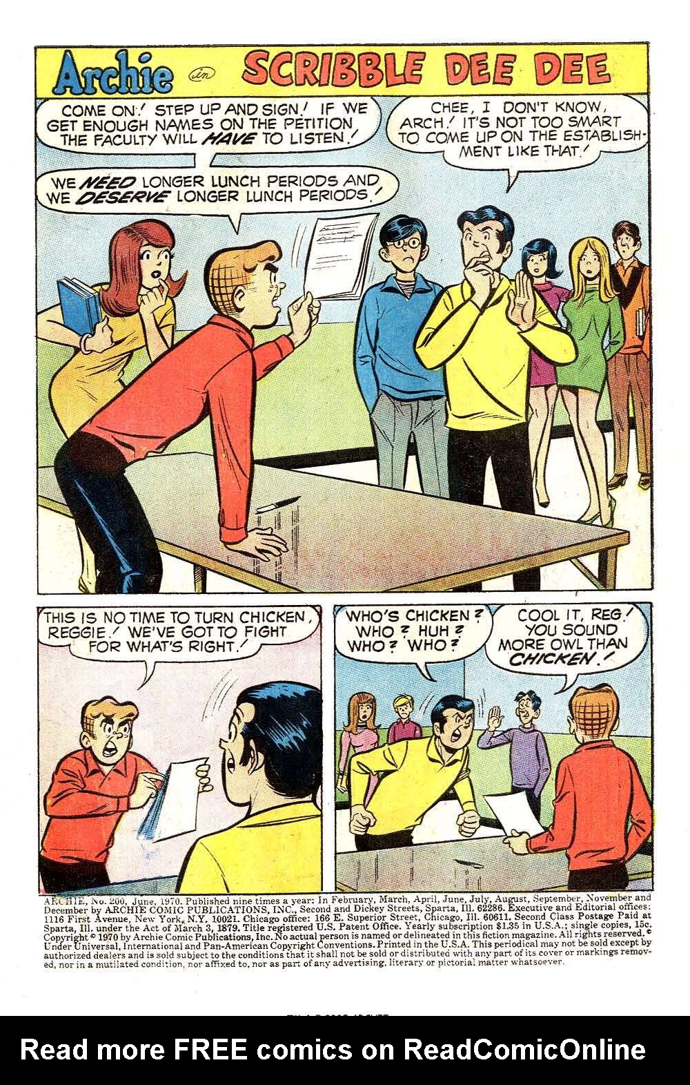 Read online Archie (1960) comic -  Issue #200 - 3