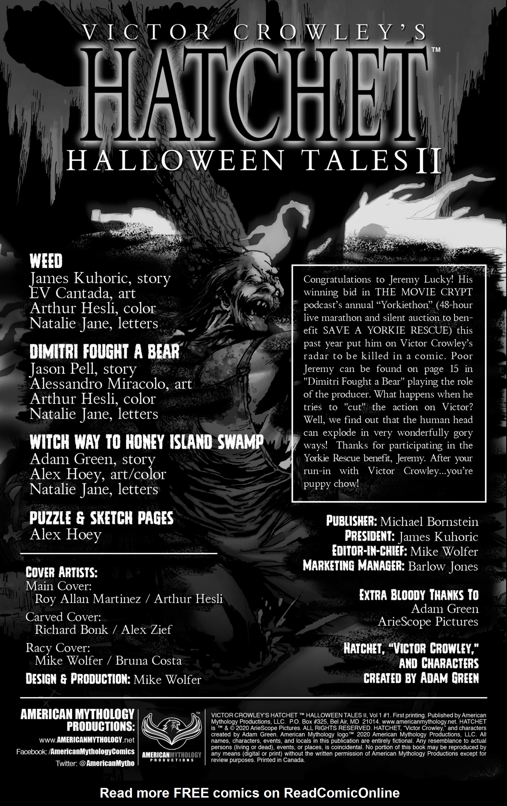 Read online Victor Crowley's Hatchet Halloween Tales comic -  Issue #2 - 2