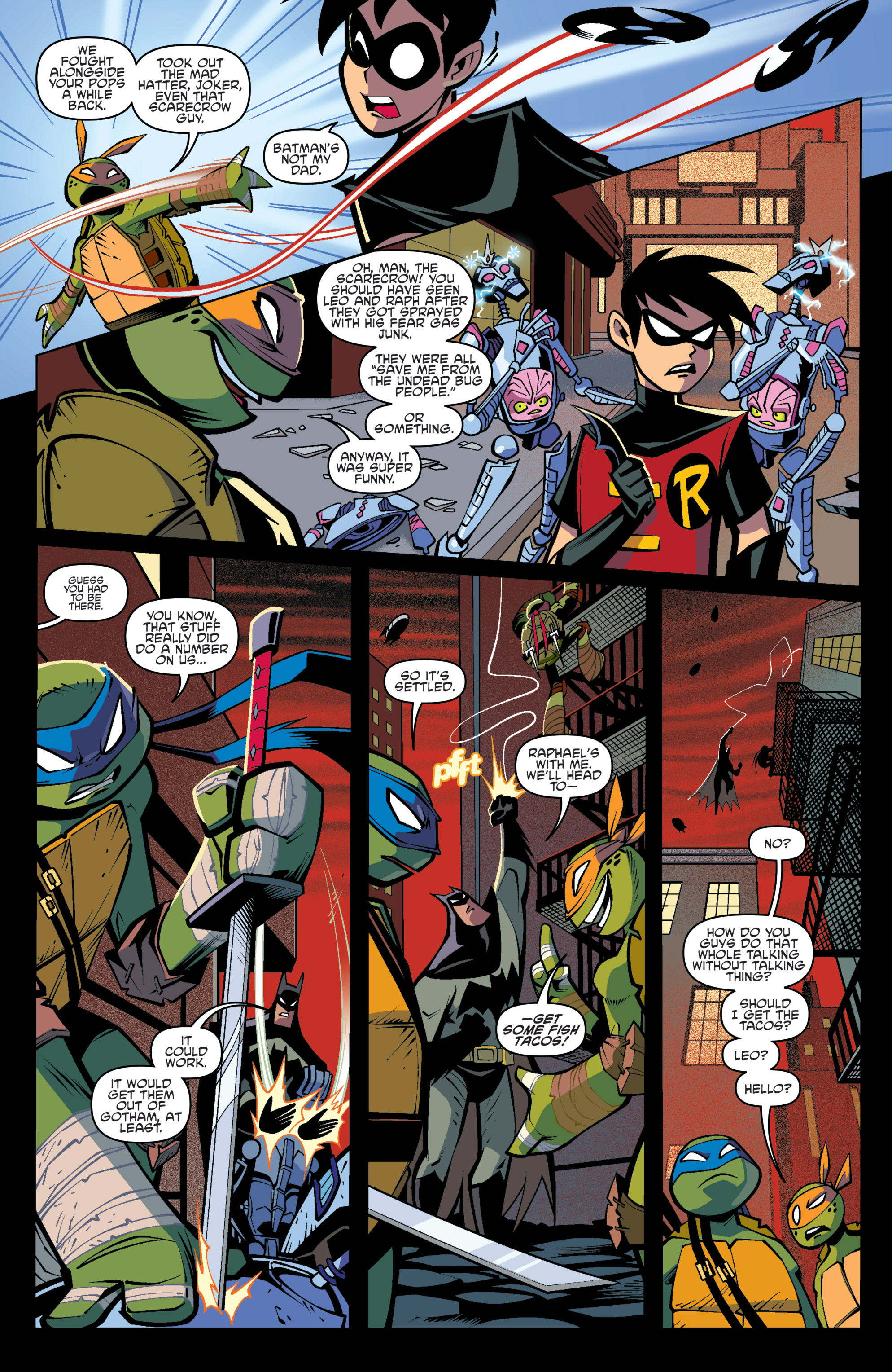 Read online Batman/Teenage Mutant Ninja Turtles Adventure comic -  Issue #6 - 11