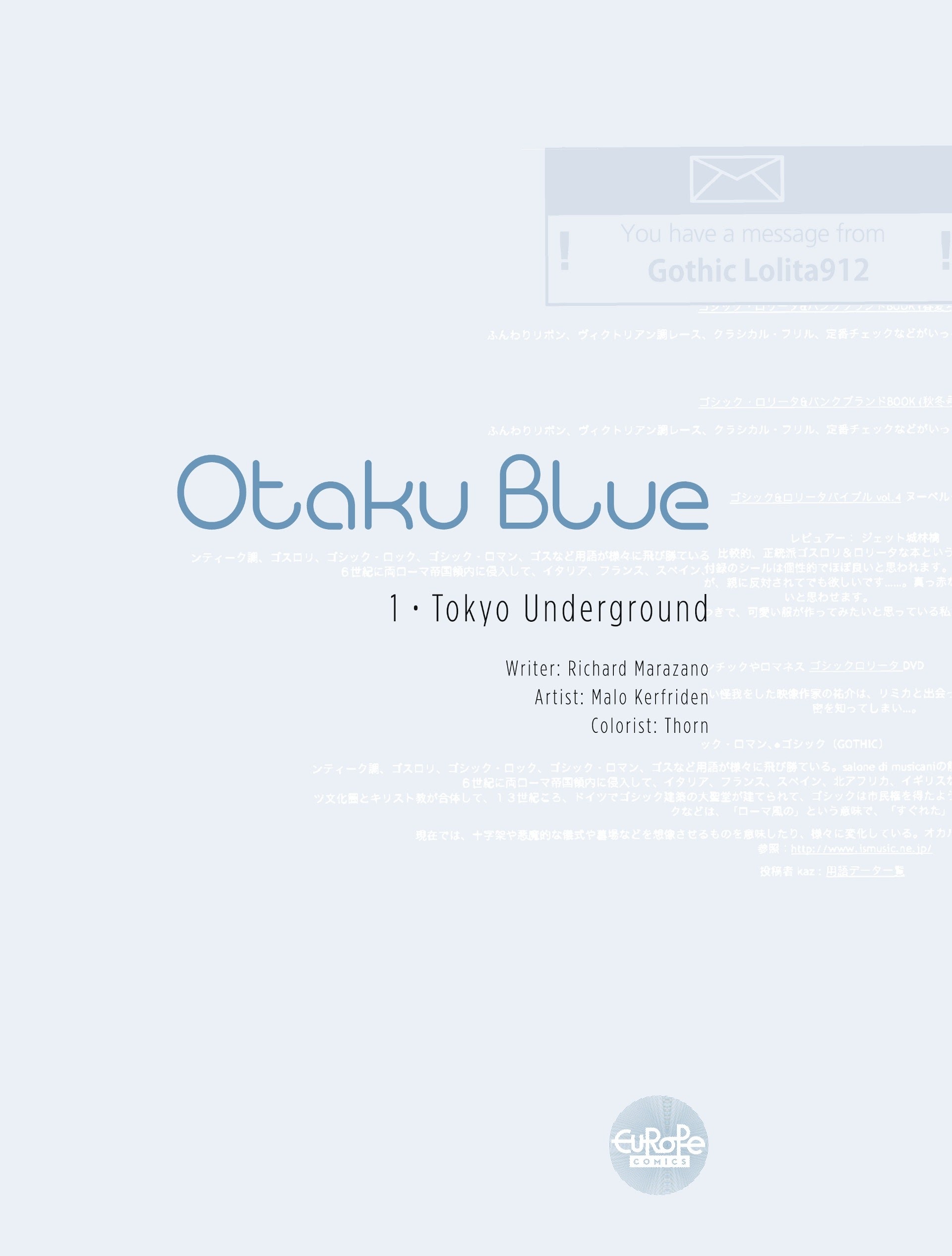 Read online Otaku Blue comic -  Issue #1 - 2