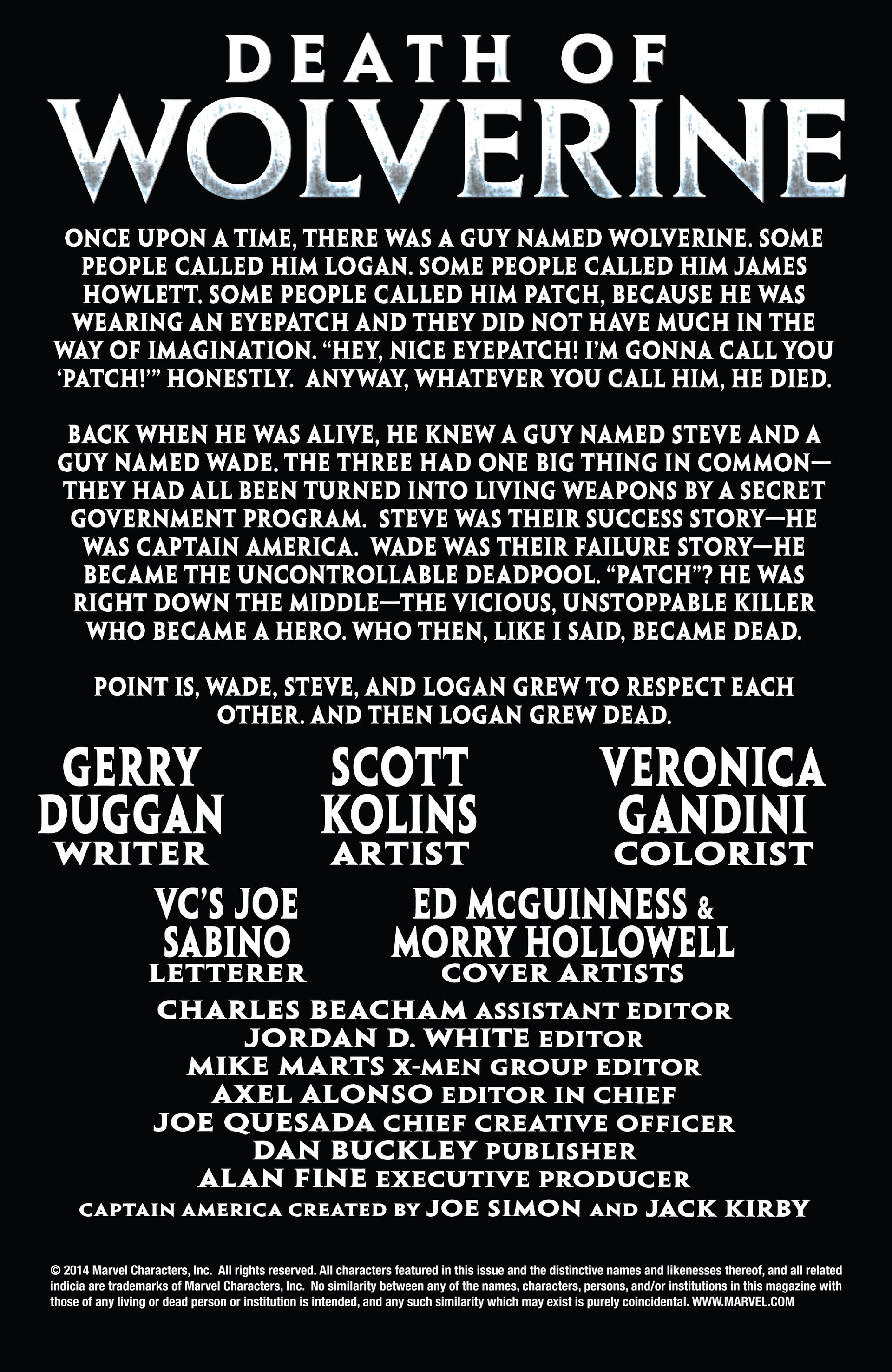 Read online Death of Wolverine: Deadpool & Captain America comic -  Issue # Full - 2