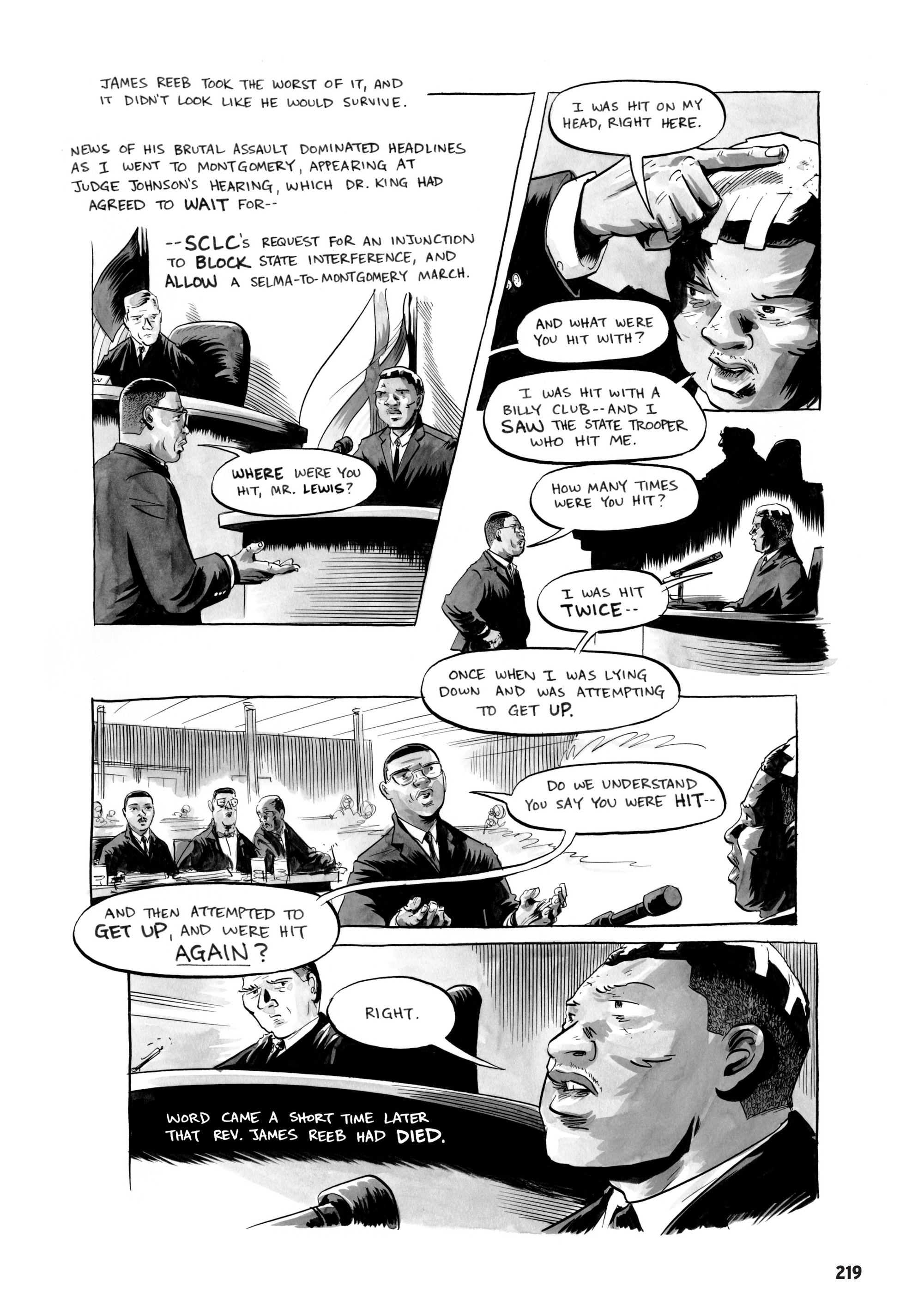 Read online March comic -  Issue #3 - 214