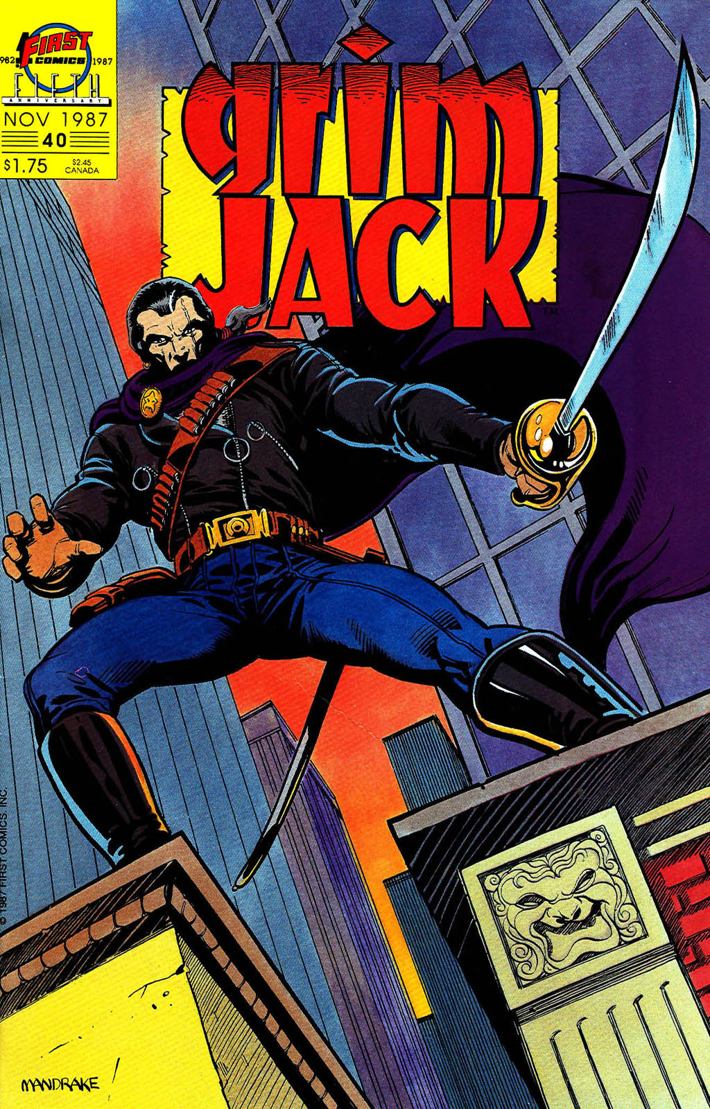 Read online Grimjack comic -  Issue #40 - 1
