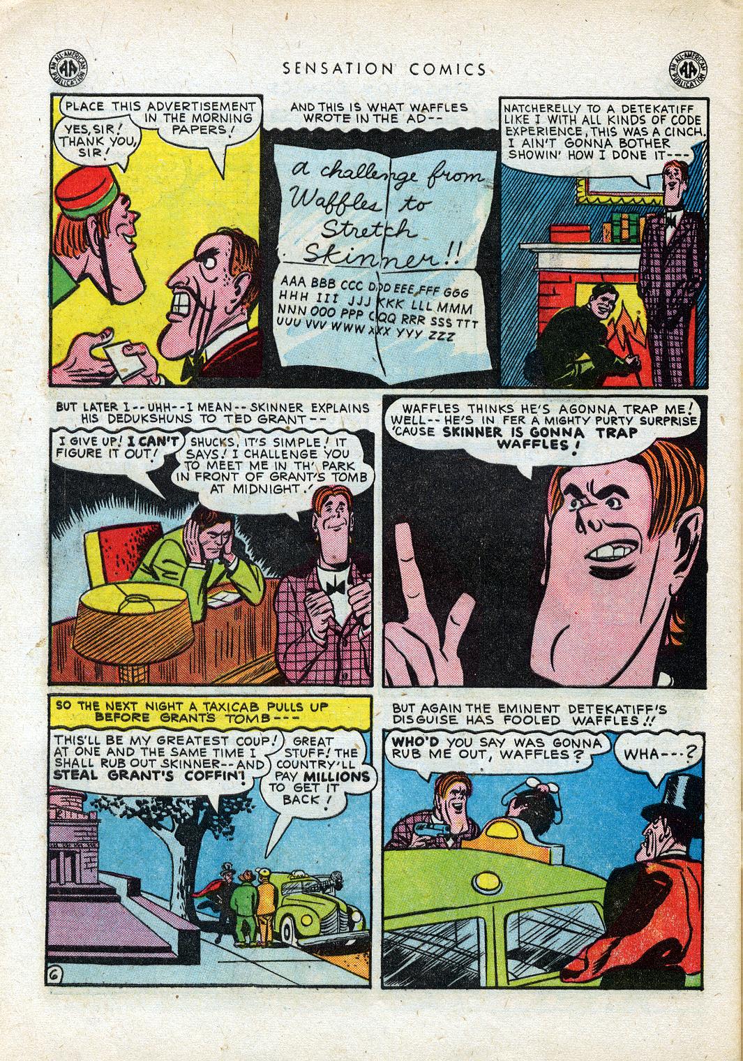 Read online Sensation (Mystery) Comics comic -  Issue #38 - 46