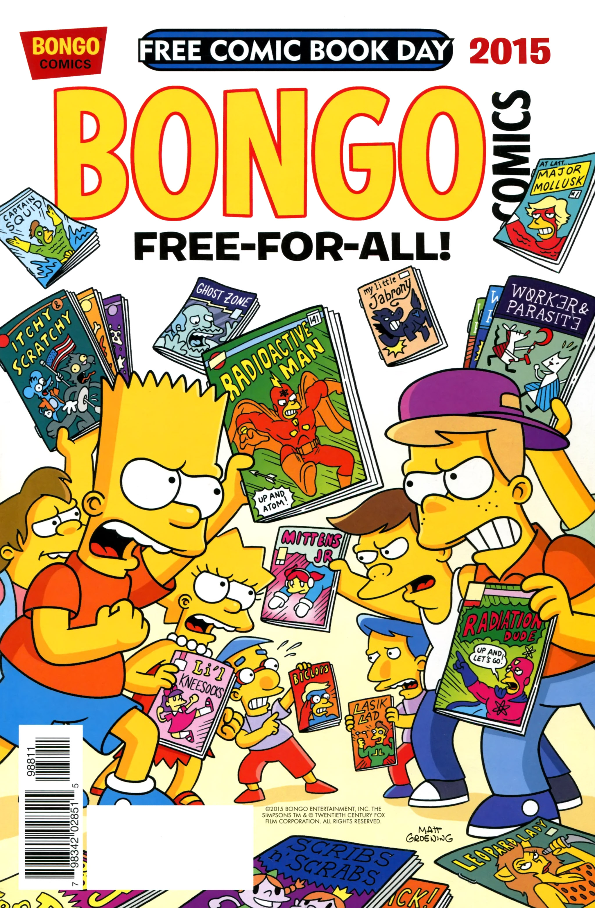 Read online Free Comic Book Day 2015 comic -  Issue # Bongo Comics Free-For-All! - 1