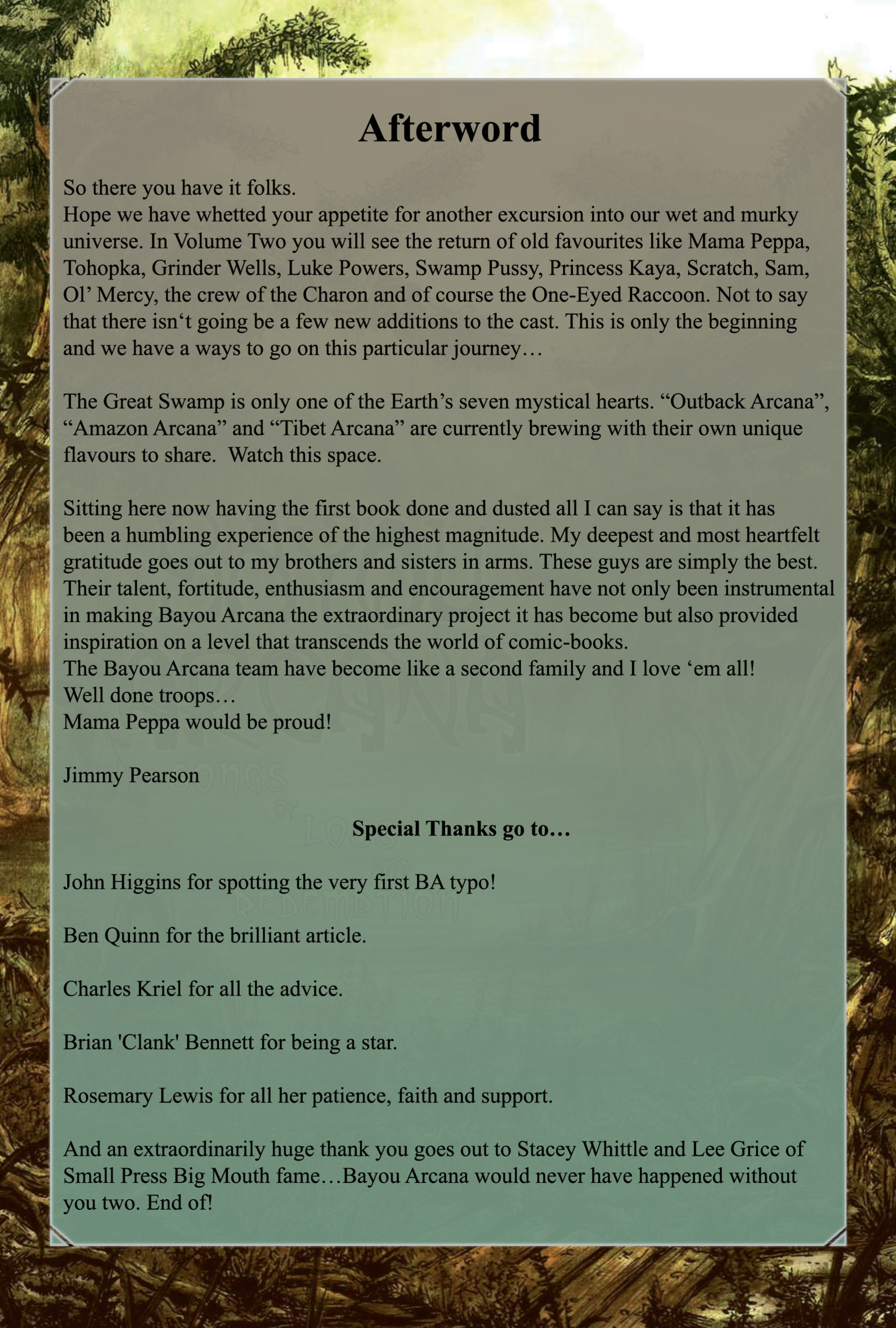 Read online Bayou Arcana comic -  Issue # TPB - 118