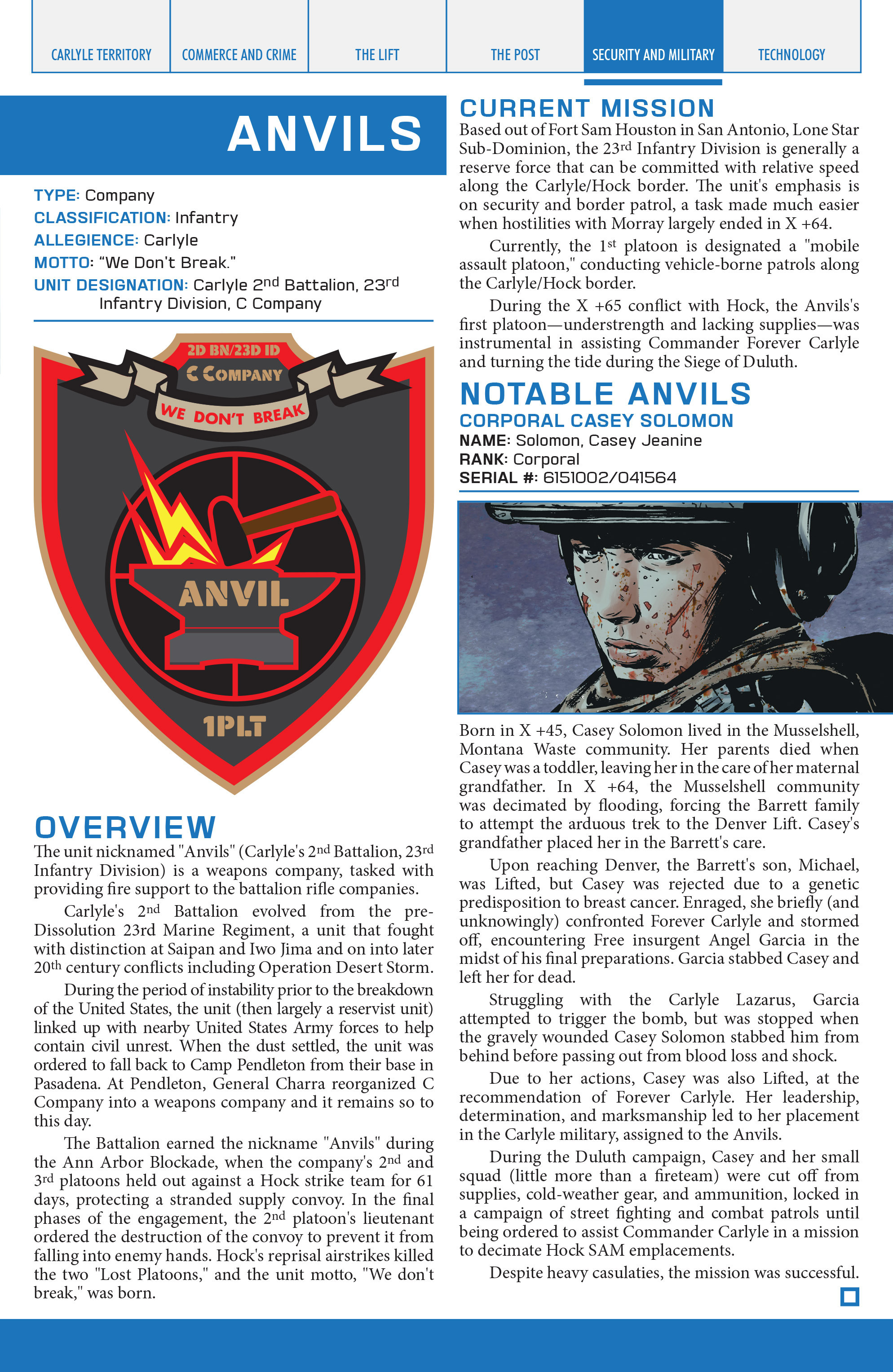 Read online Lazarus Sourcebook comic -  Issue # Vol. 1 - 28