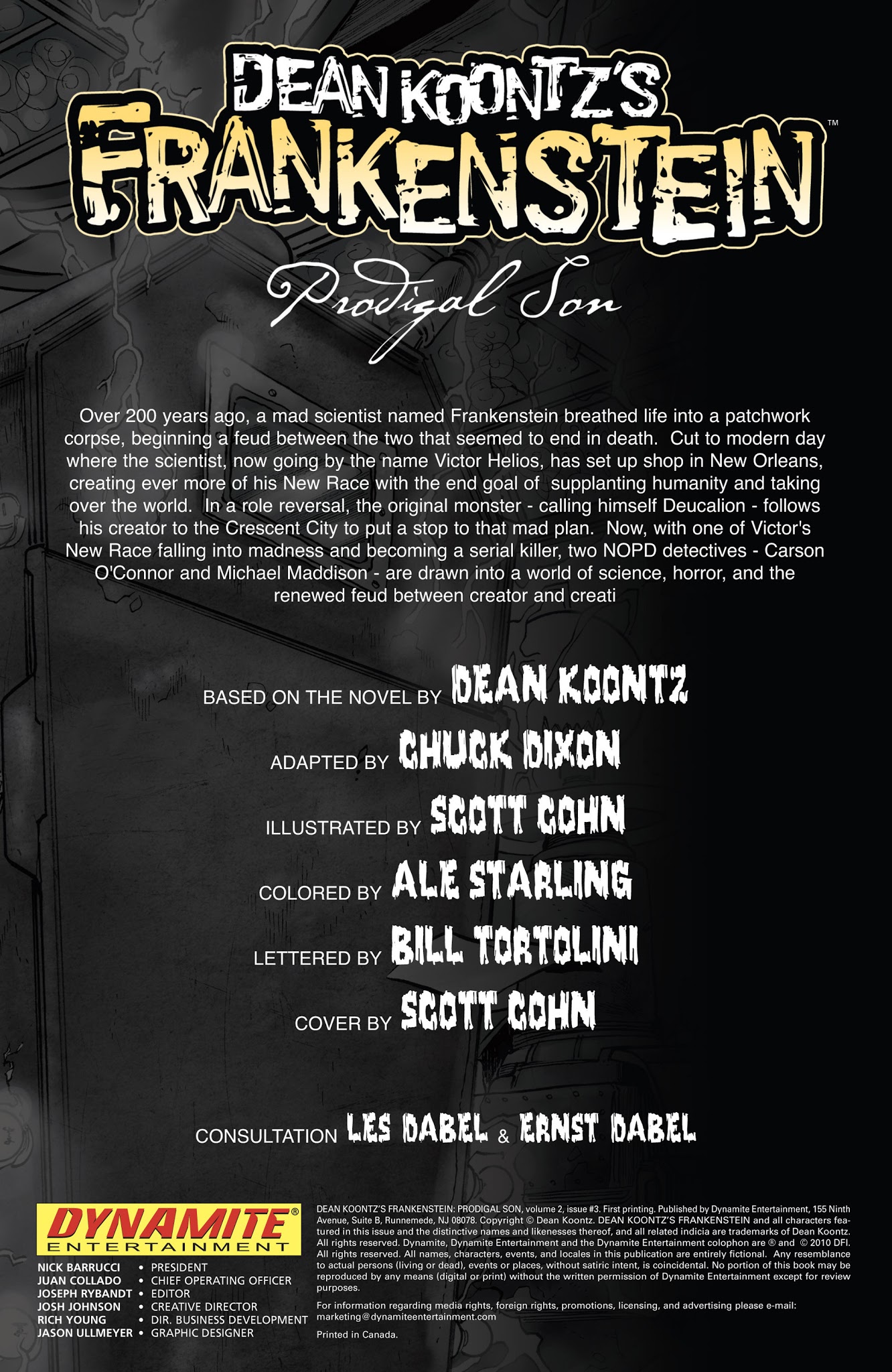 Read online Dean Koontz's Frankenstein: Prodigal Son (2010) comic -  Issue #3 - 2