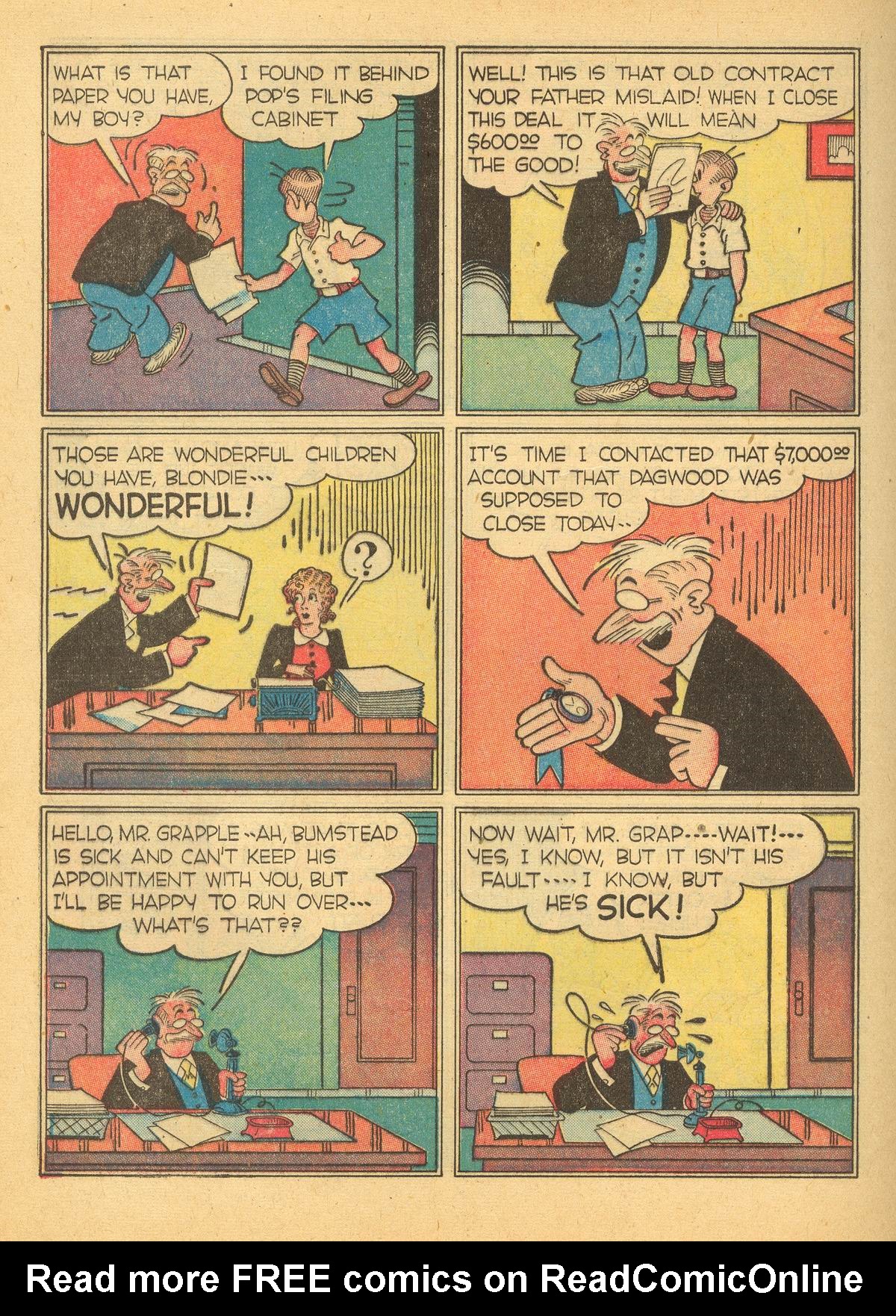Read online Blondie Comics (1947) comic -  Issue #3 - 32