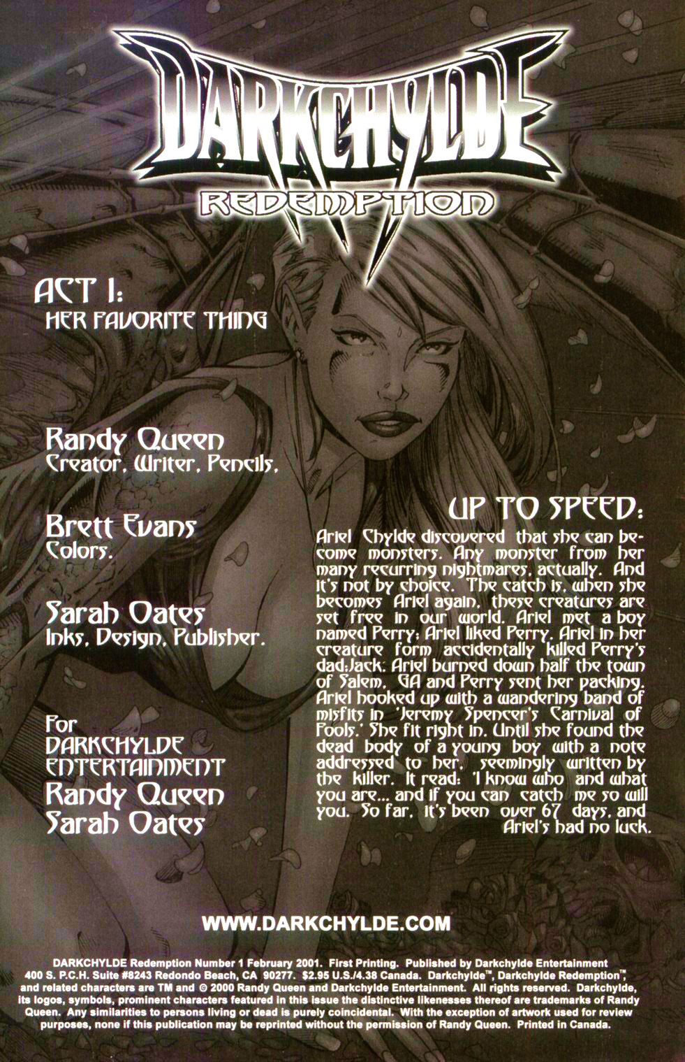 Read online Darkchylde: Redemption comic -  Issue #1 - 2