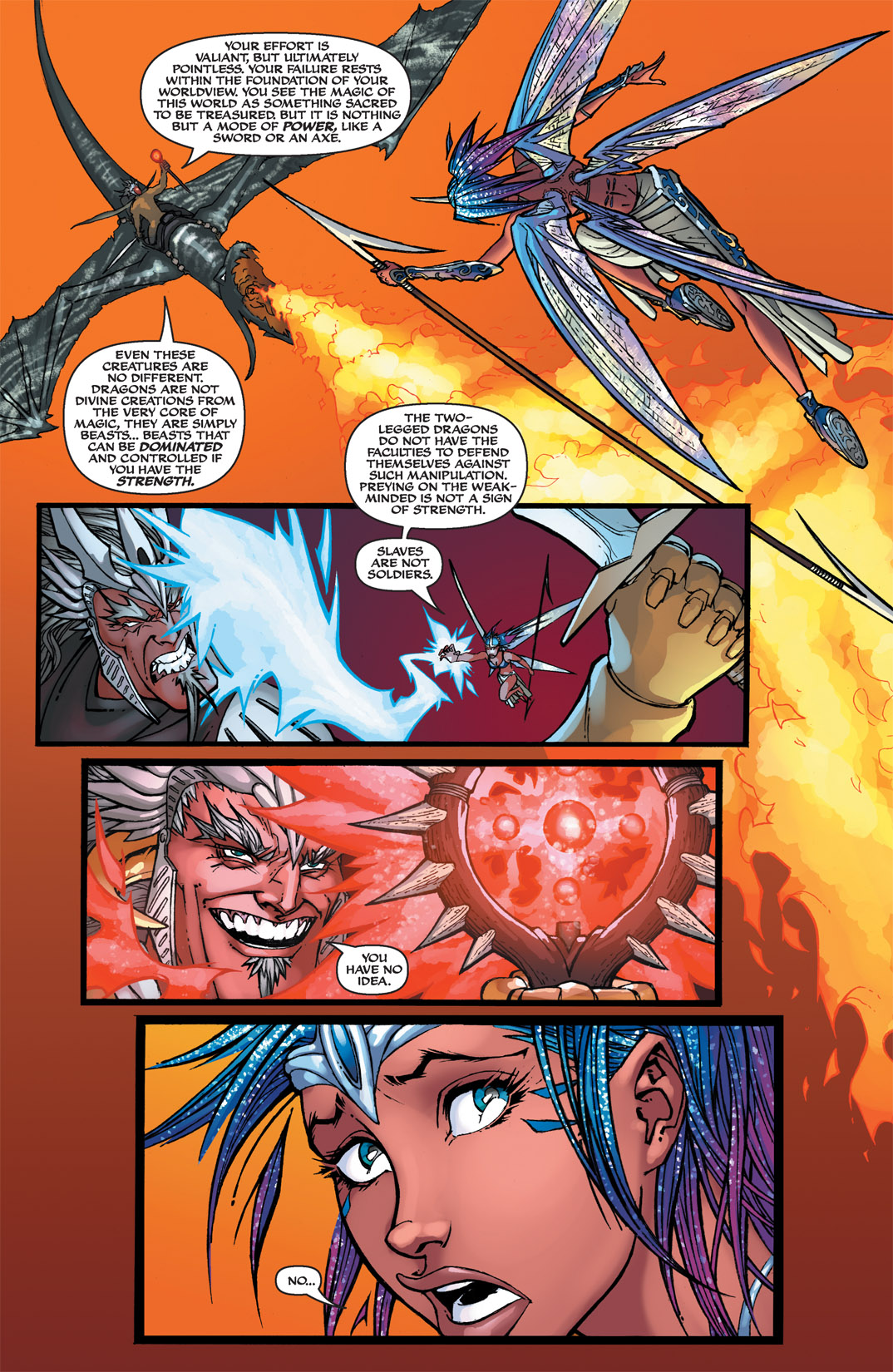 Read online Michael Turner's Soulfire: Dying Of The Light comic -  Issue #5 - 9