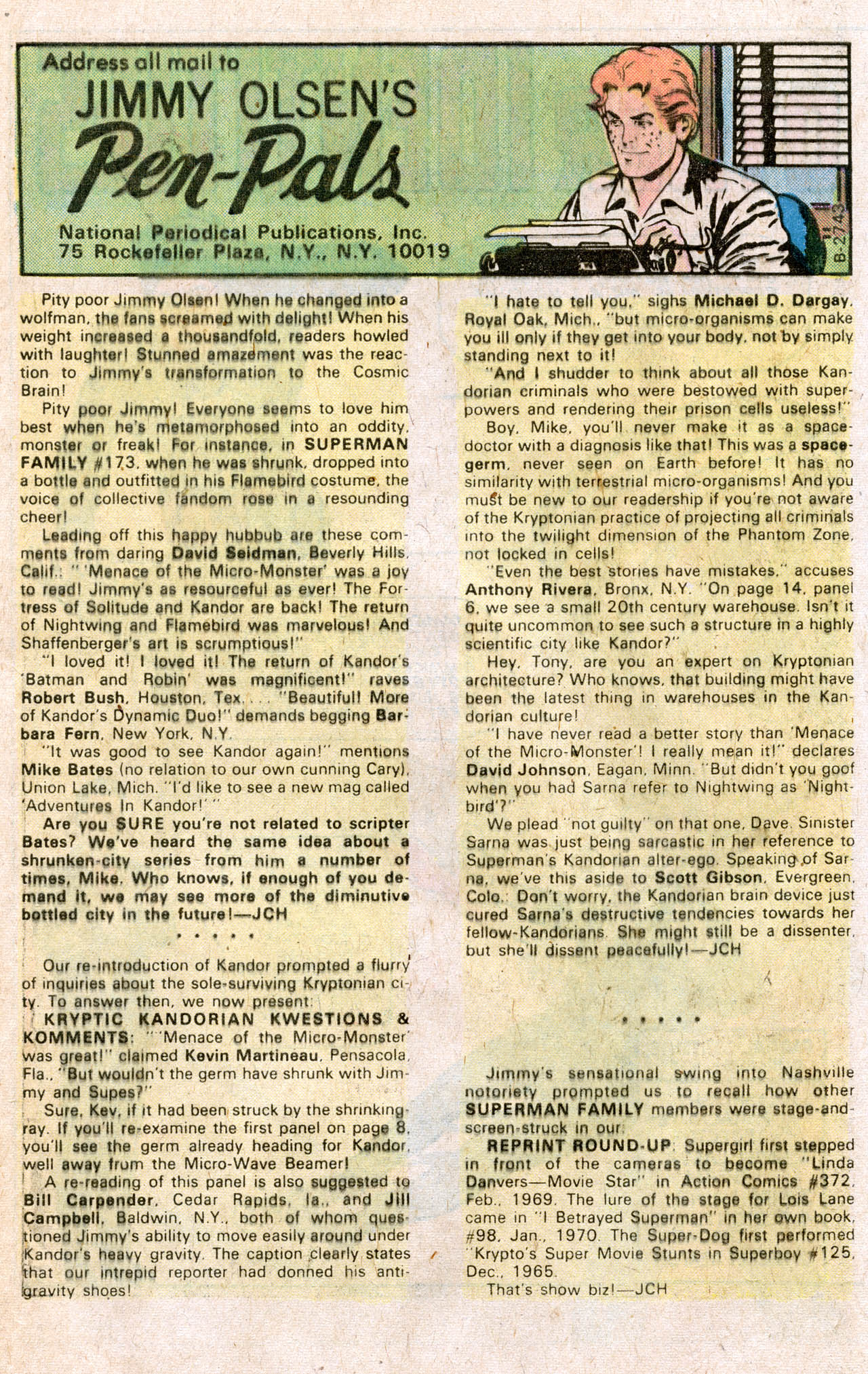 Read online The Superman Family comic -  Issue #176 - 53