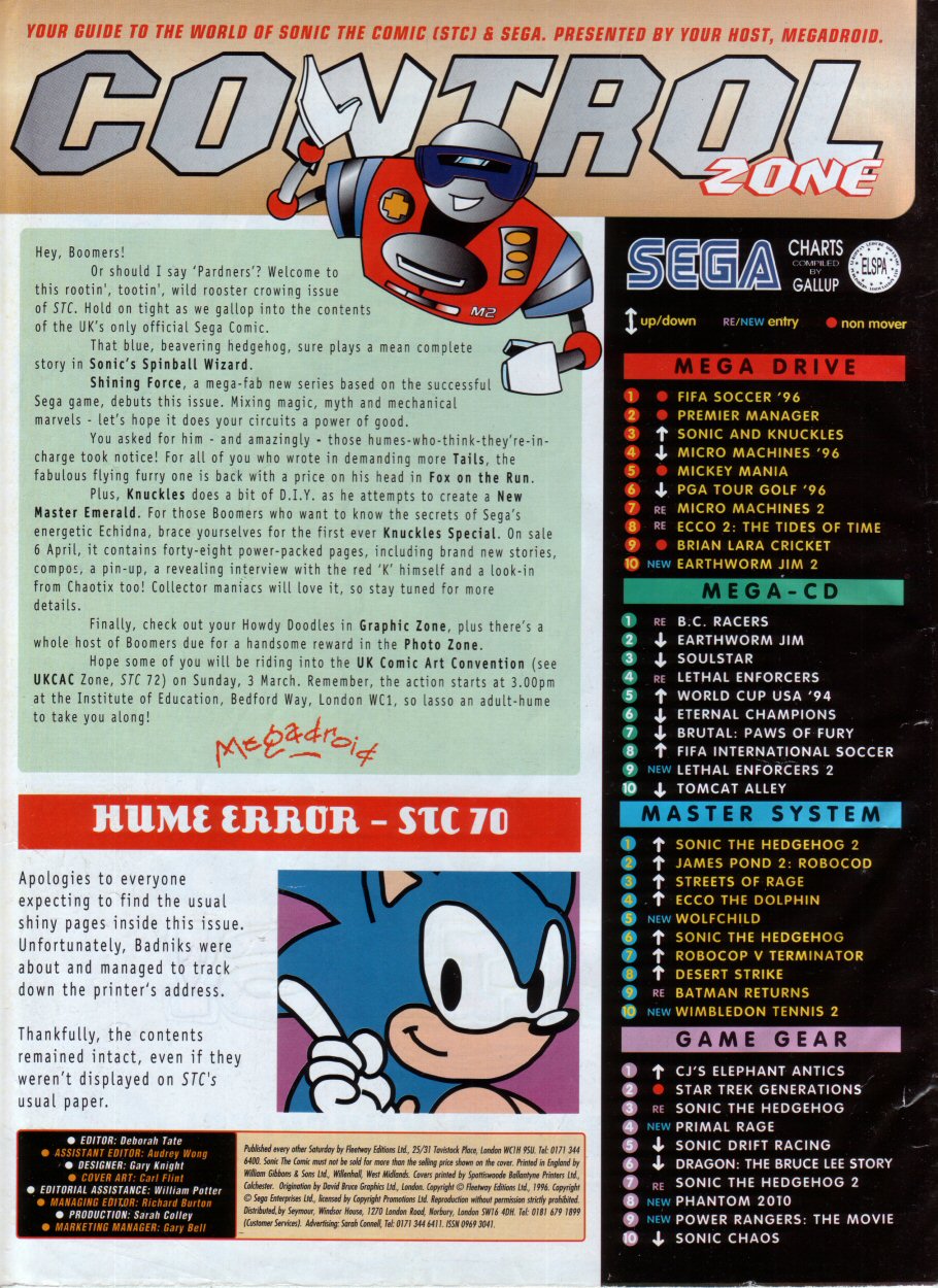Read online Sonic the Comic comic -  Issue #73 - 2